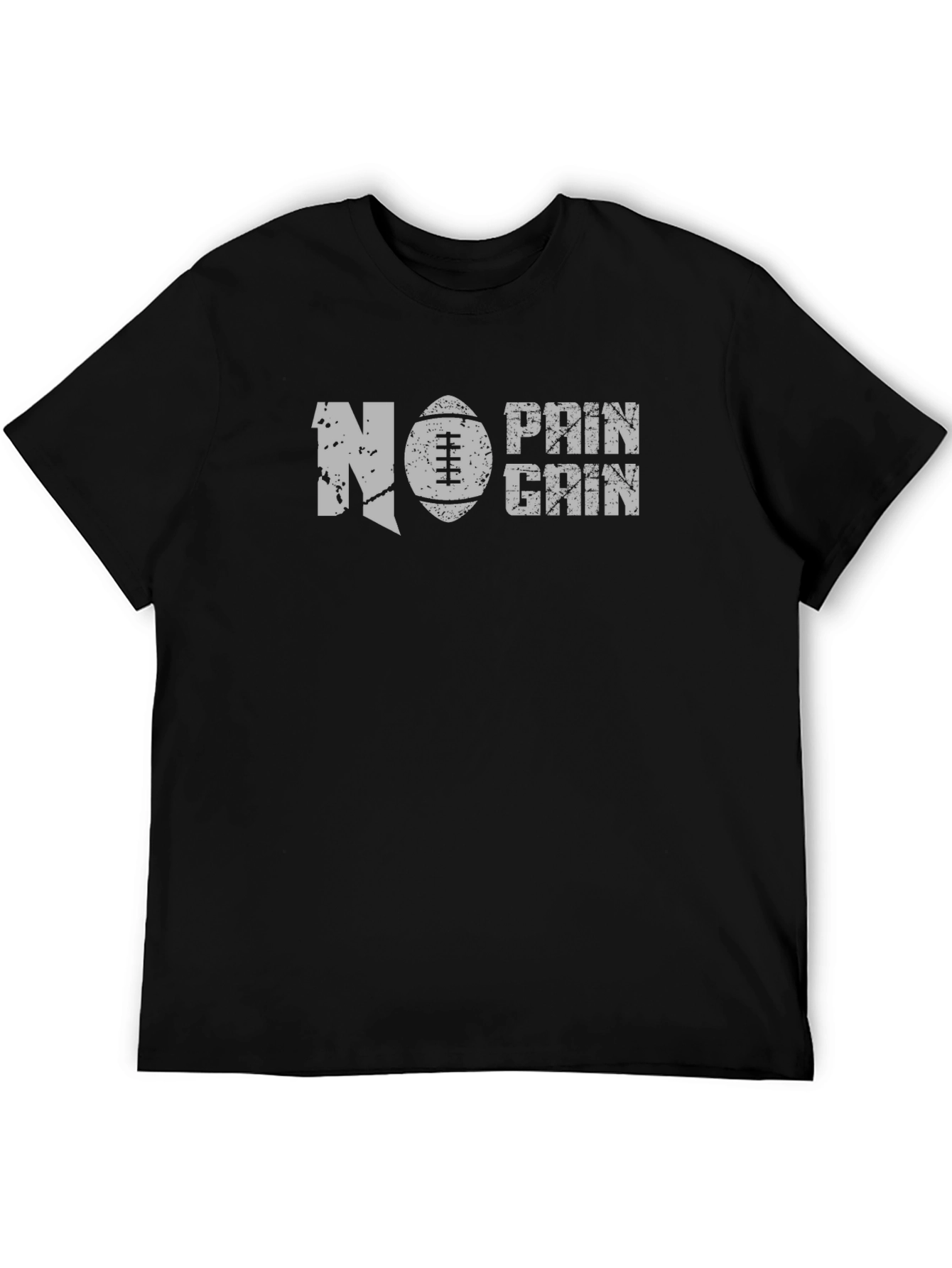 No Pain No Gain Football T-Shirt