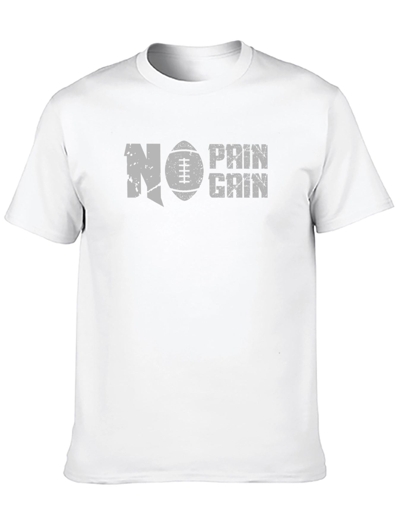 No Pain No Gain Football T-Shirt