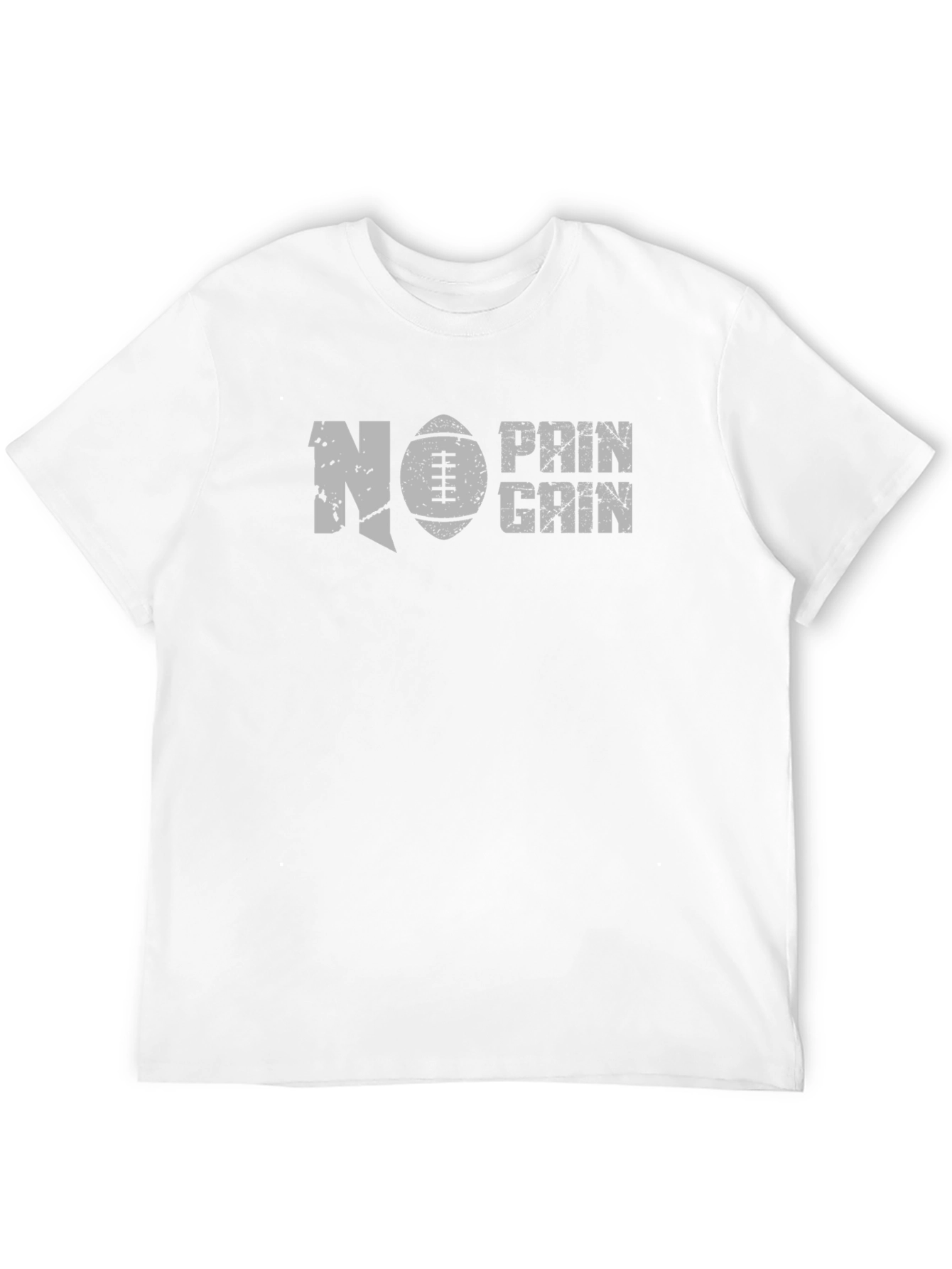 No Pain No Gain Football T-Shirt