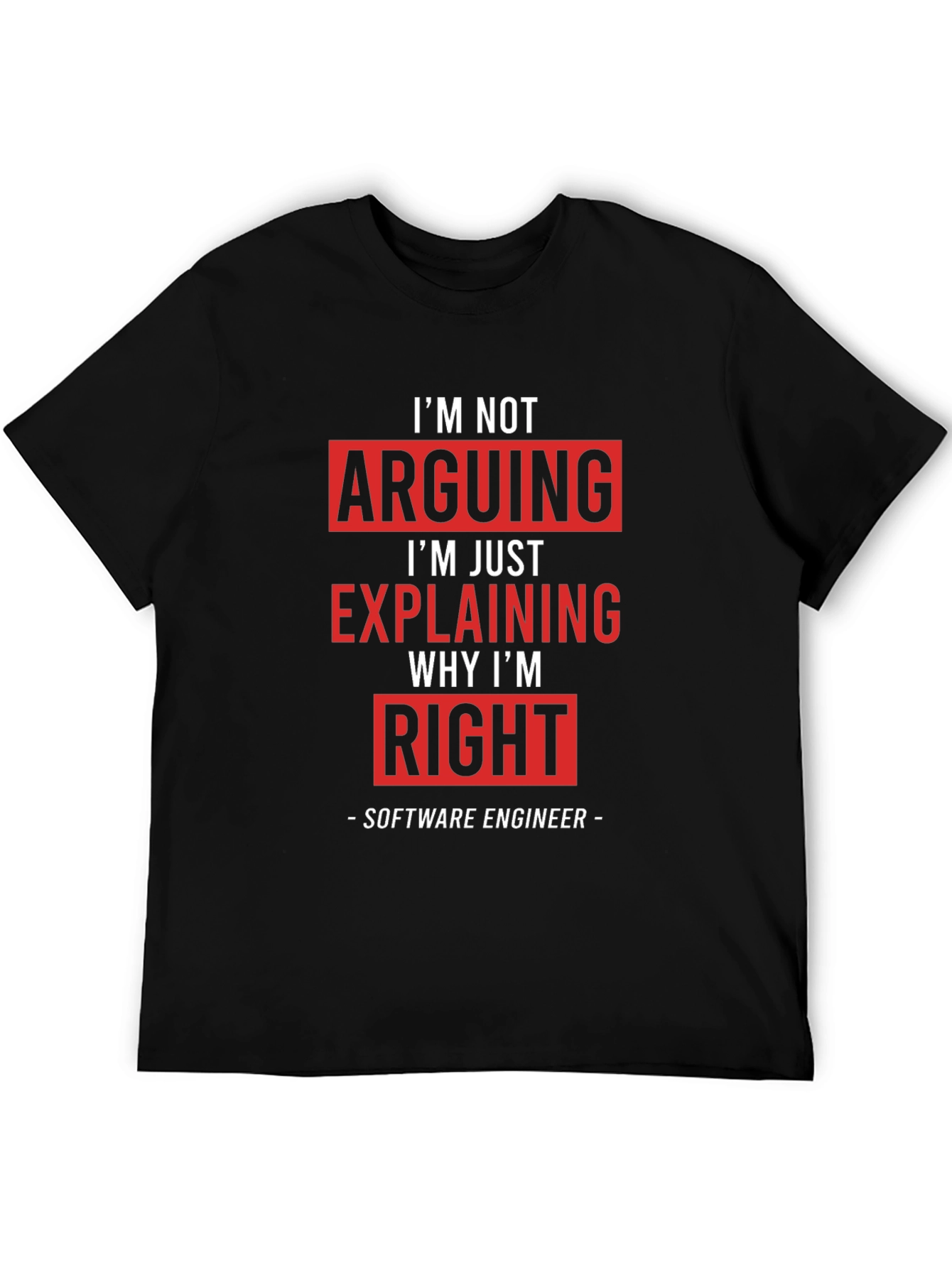 Im Not Arguing Funny Software Engineer T-Shirt