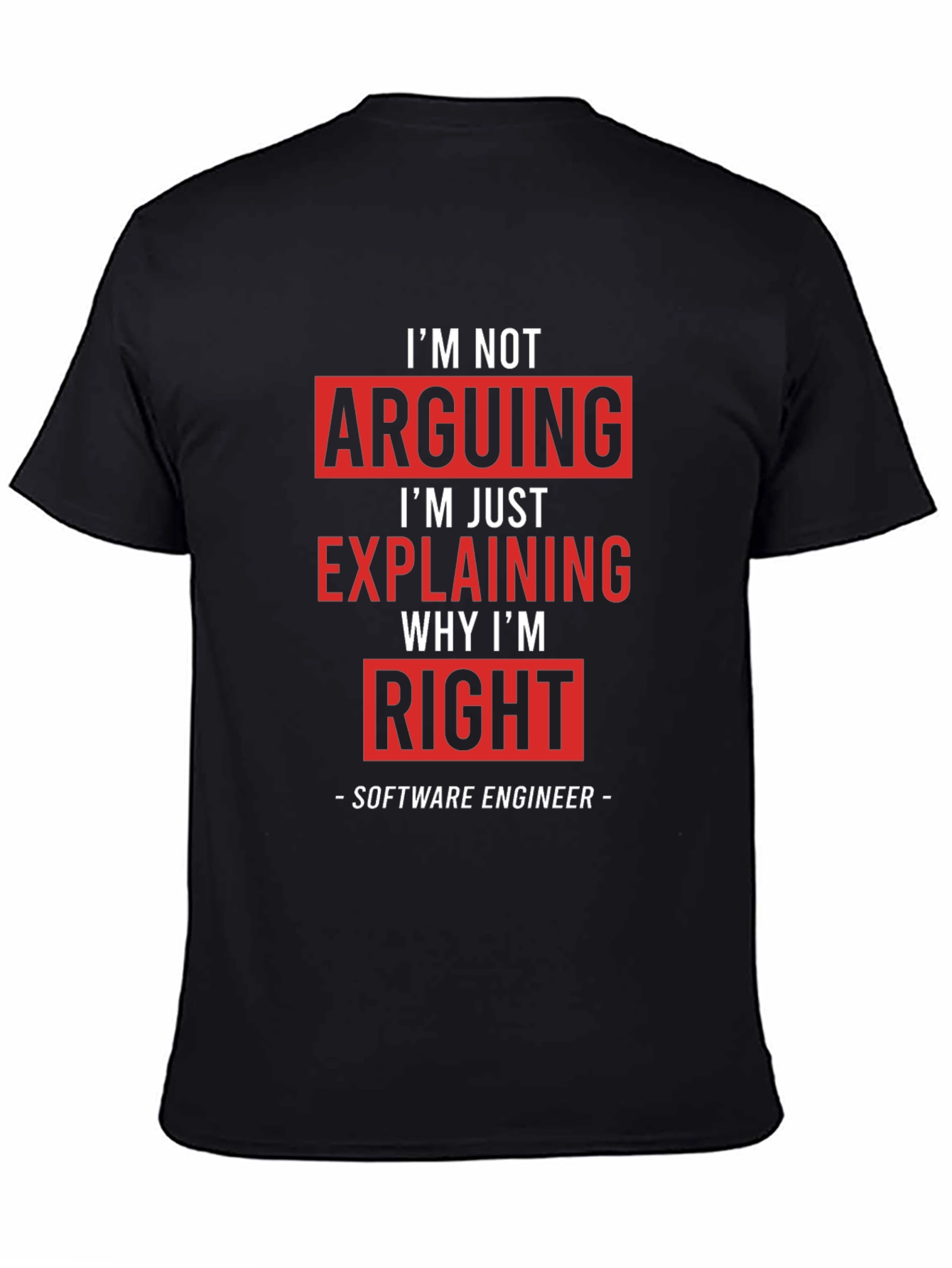 Im Not Arguing Funny Software Engineer T-Shirt