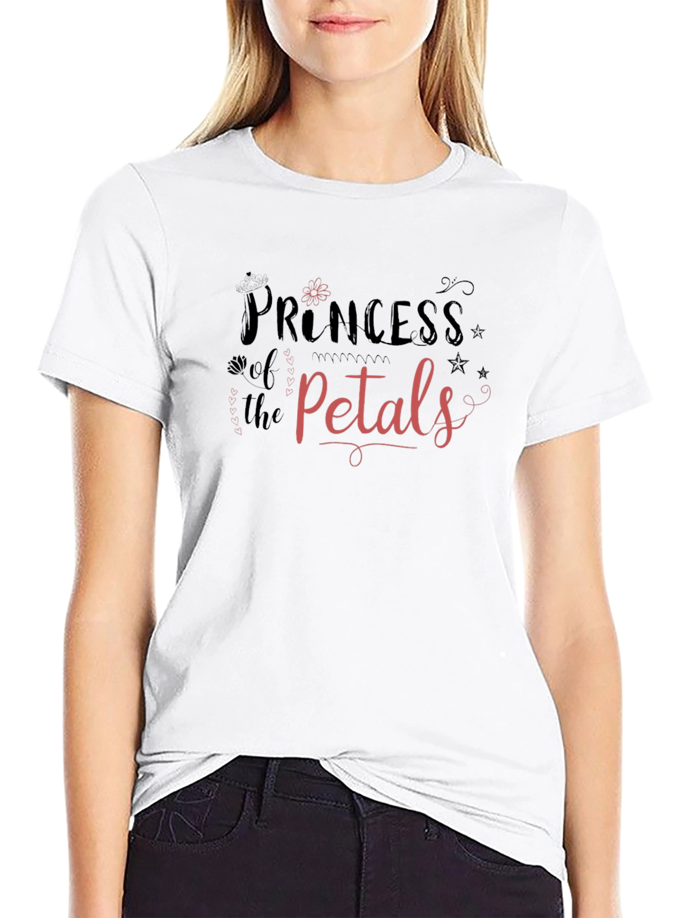 Princess of the Petals Black T-Shirt