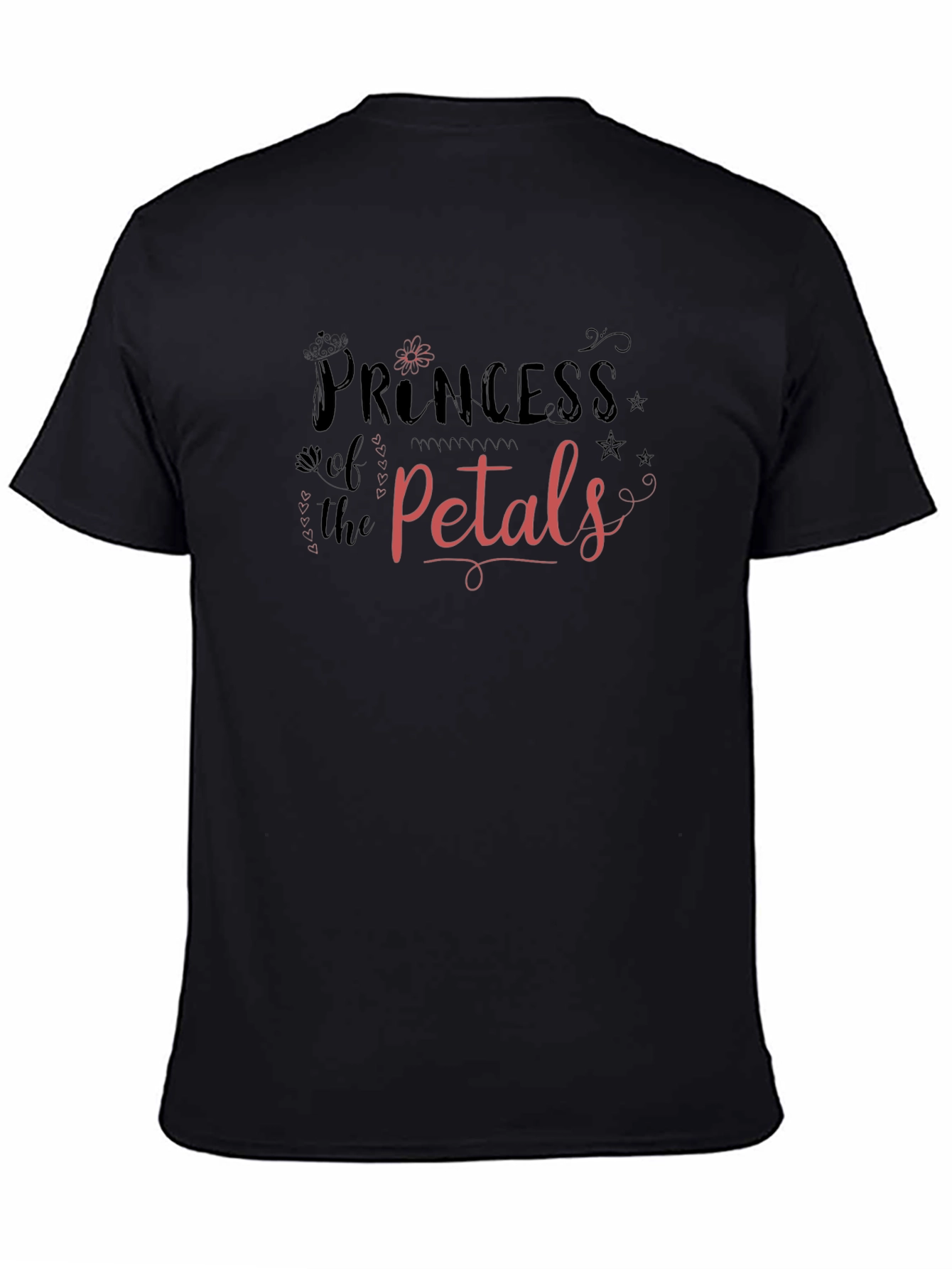 Princess of the Petals Black T-Shirt