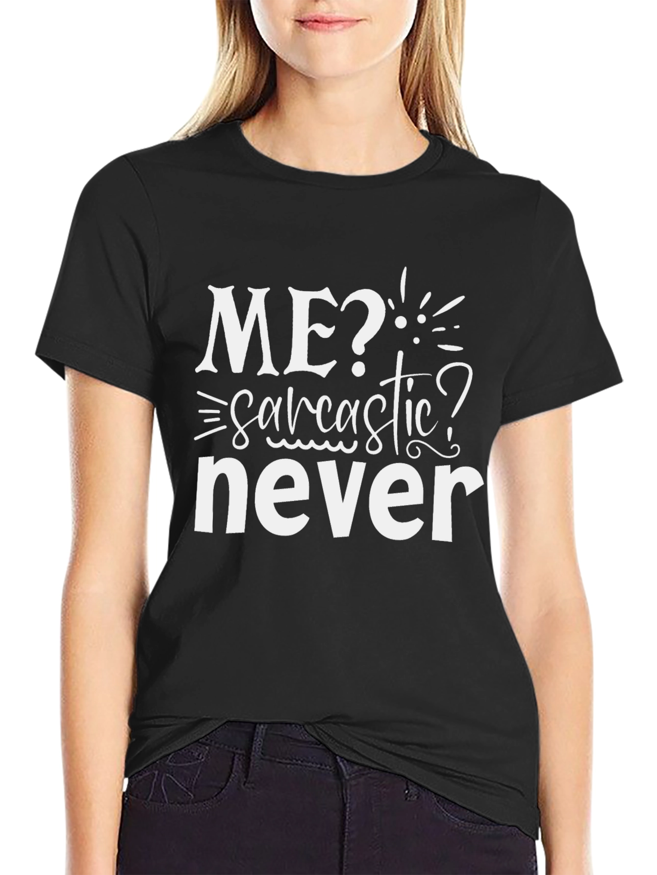 Sarcastic Never T-Shirt - Mens Novelty Tee