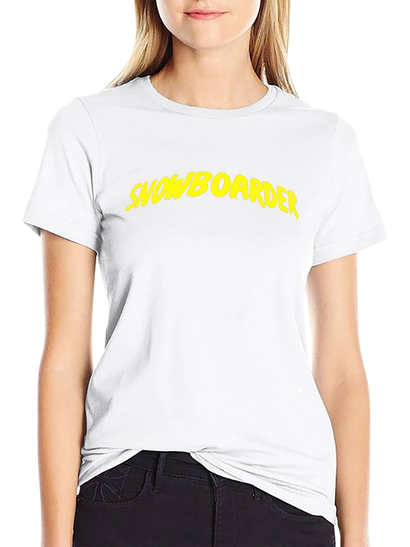 Snowboarder Black T-Shirt