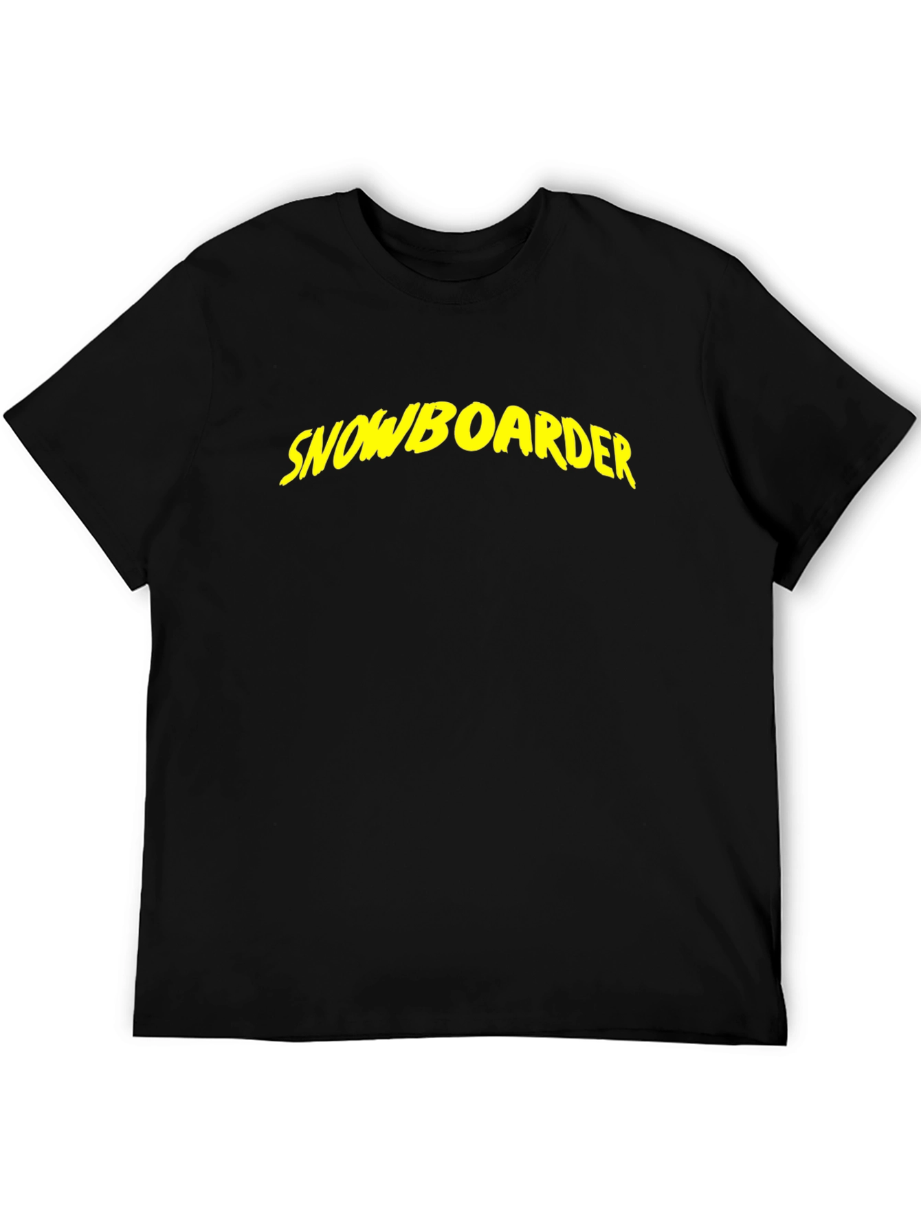 Snowboarder Black T-Shirt
