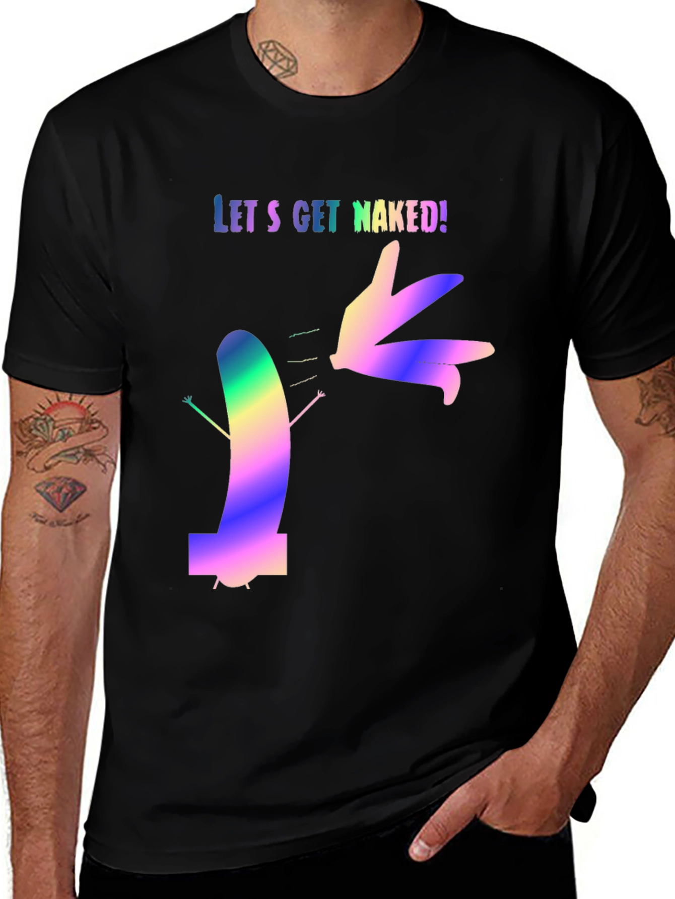 Lets Get Naked Graphic Tee