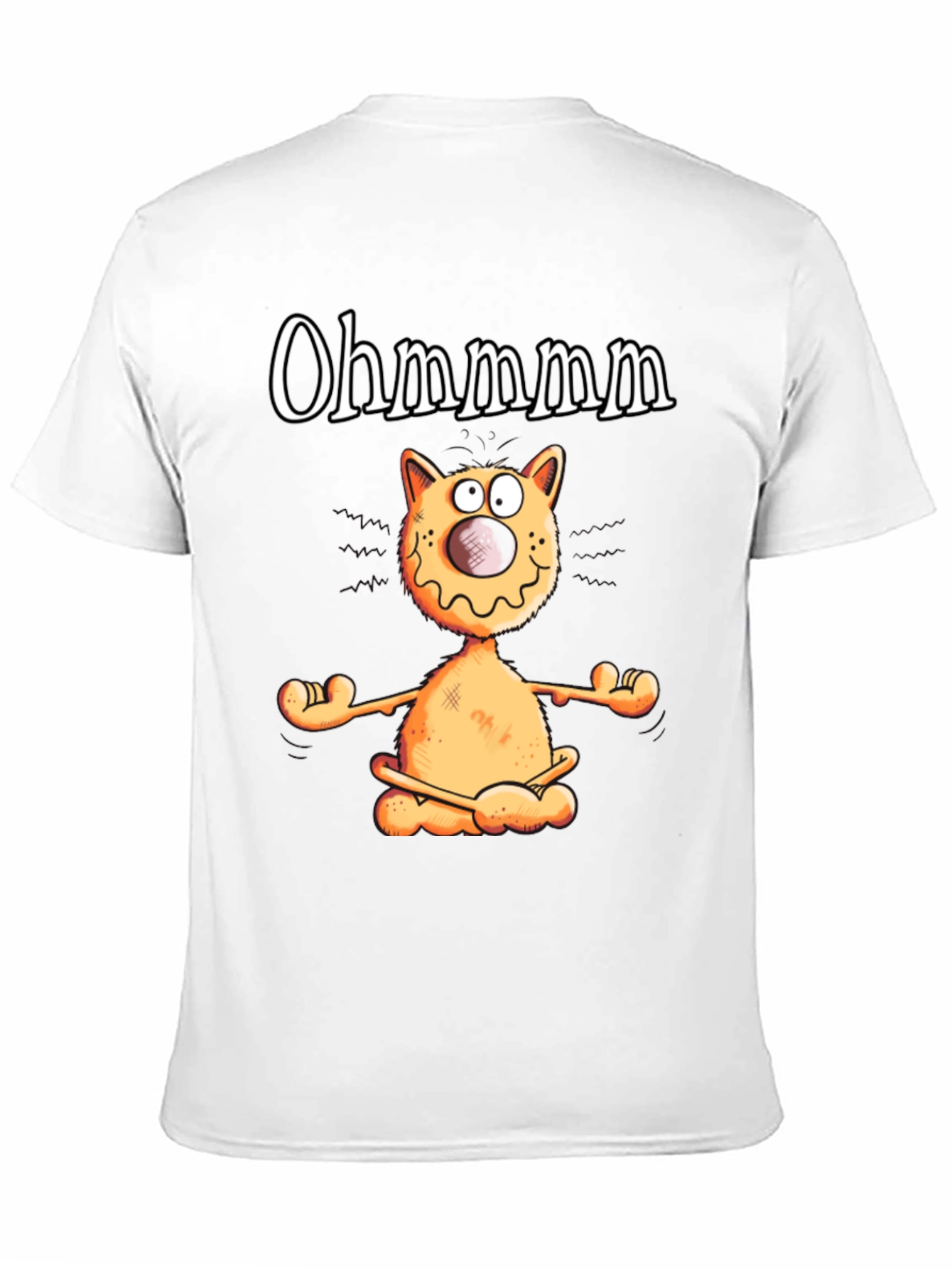 Ohm Cat T-Shirt - Funny Yoga Meditation Tee