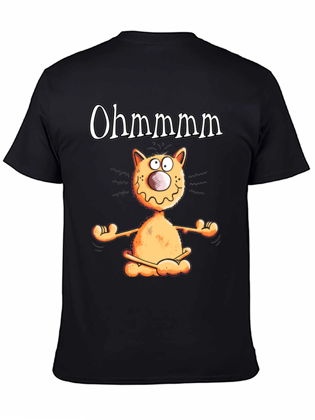 Ohm Cat T-Shirt - Funny Yoga Meditation Tee