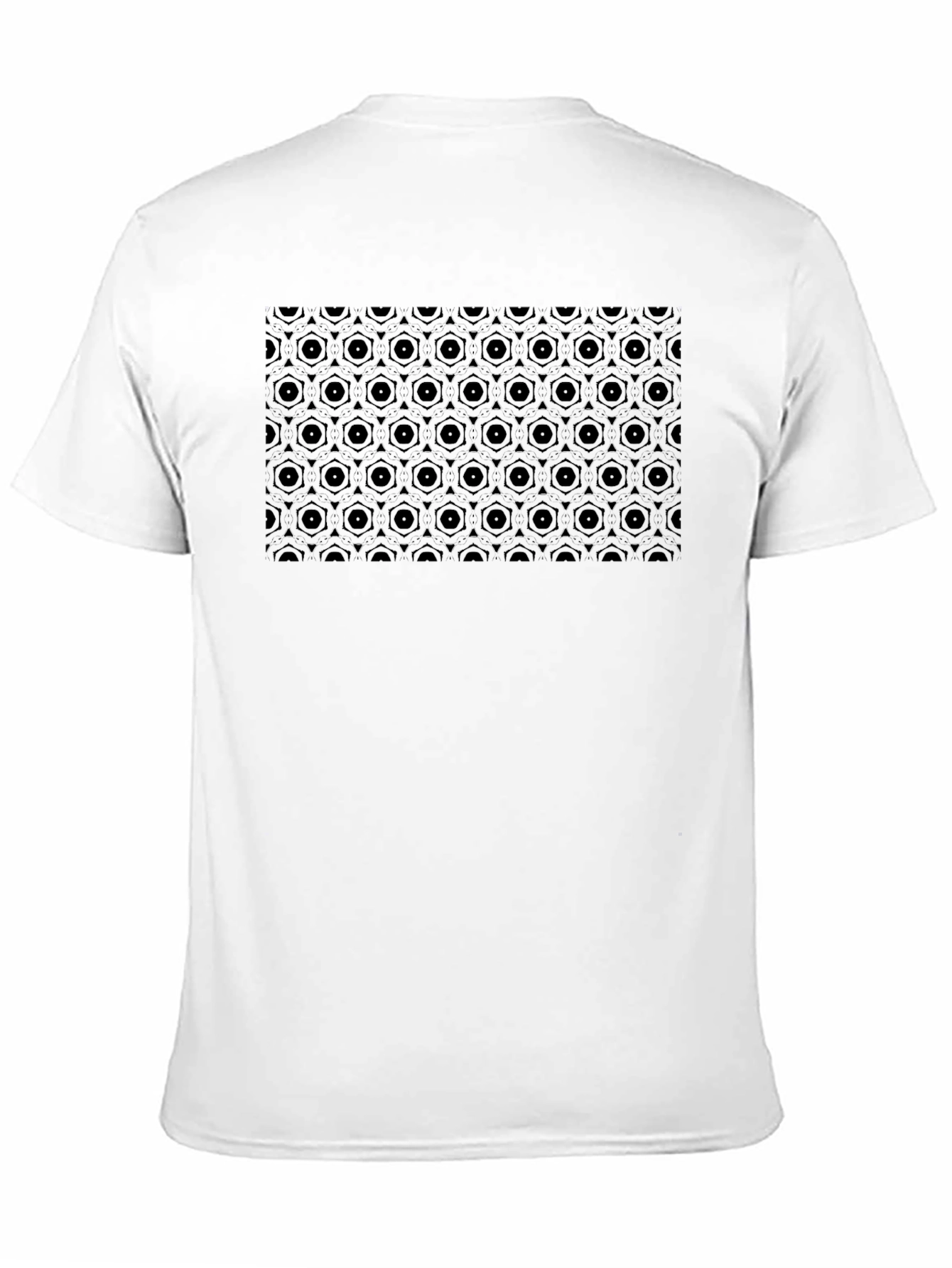 Geometric Pattern Black T-Shirt