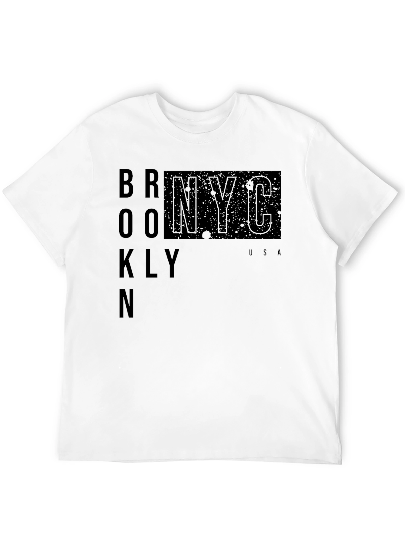 Brooklyn NYC Graphic Print Black T-Shirt