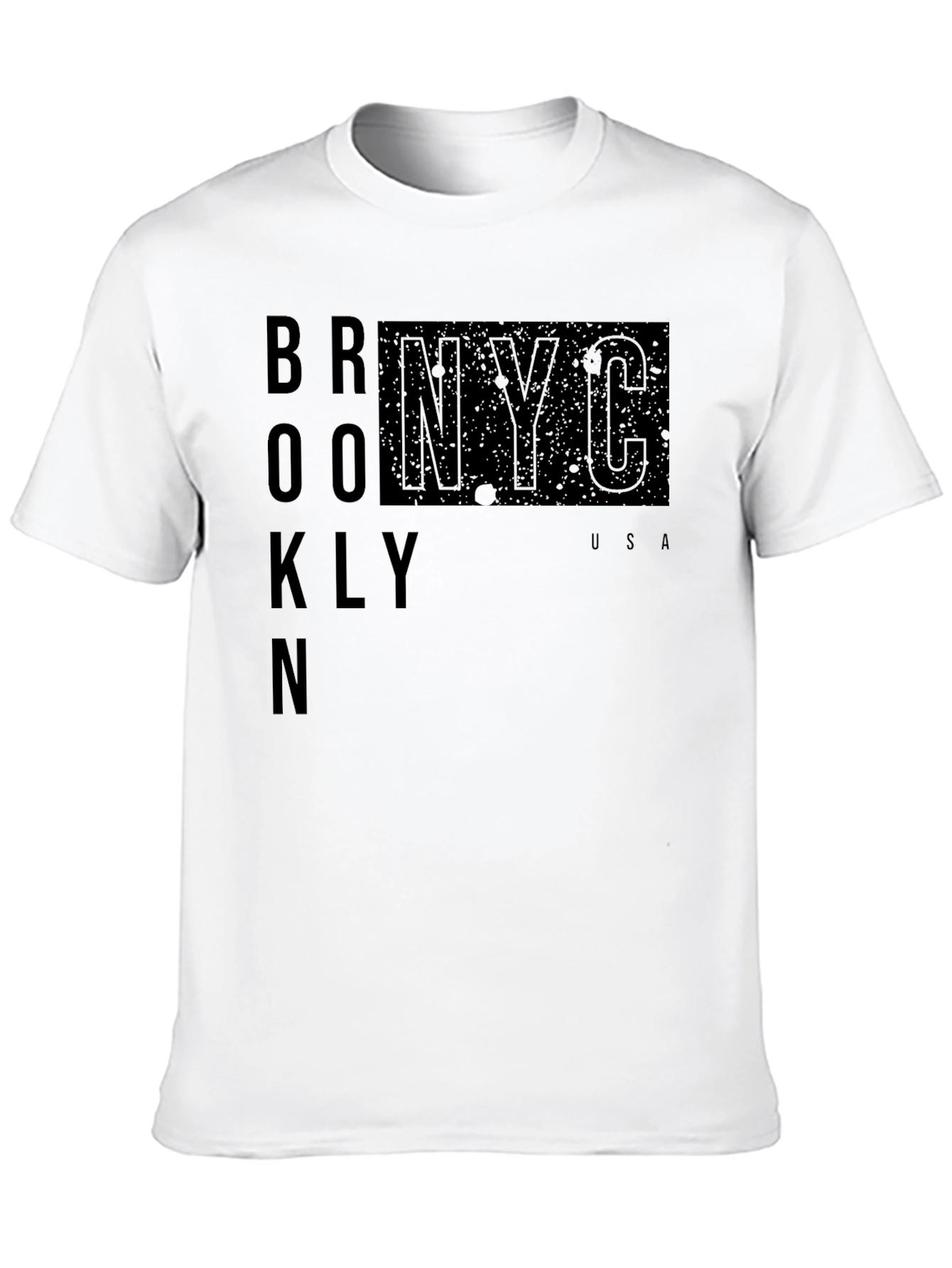 Brooklyn NYC Graphic Print Black T-Shirt