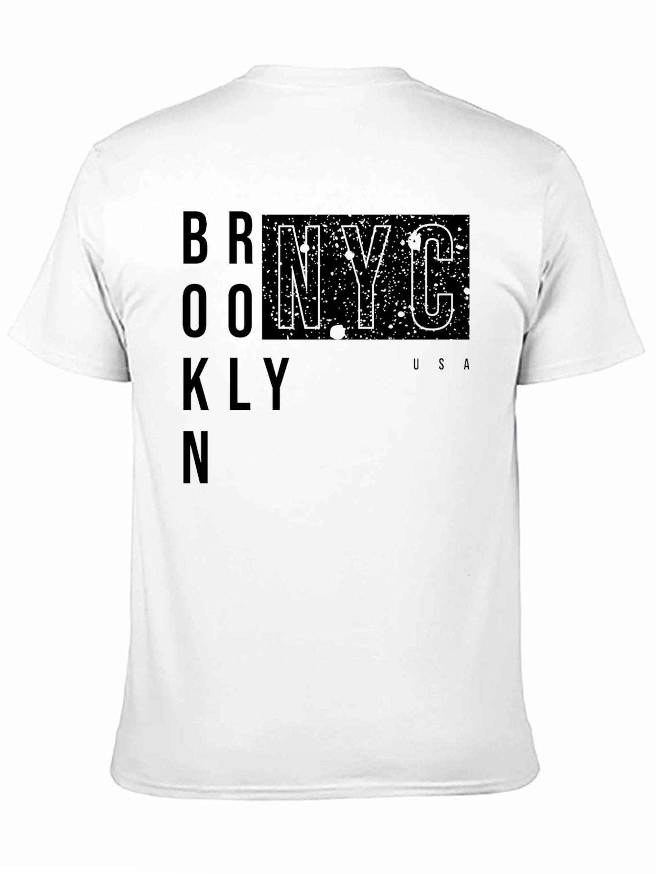 Brooklyn NYC Graphic Print Black T-Shirt