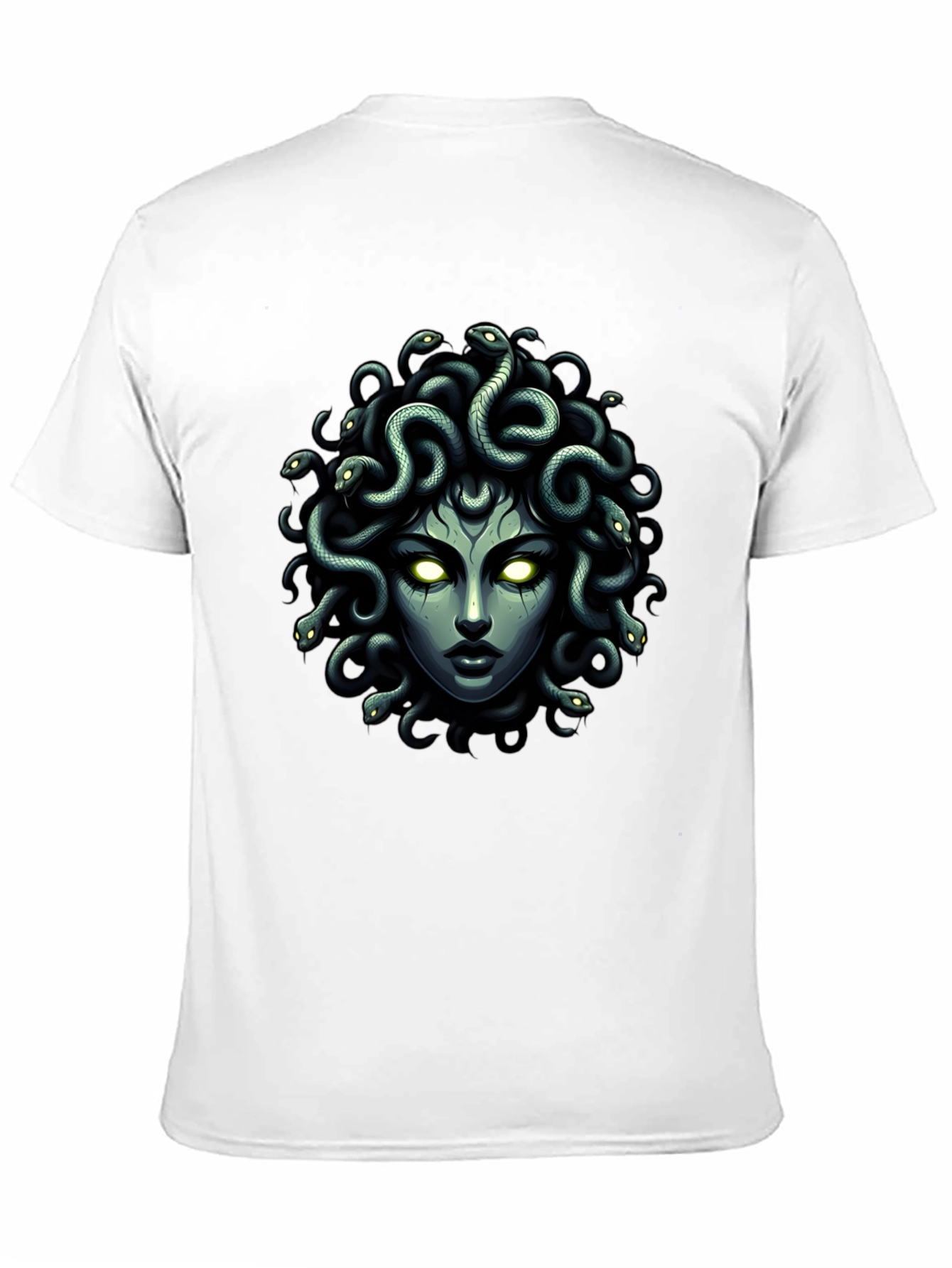 Medusa Graphic Tee - Mythical Serpent Hair Shirt