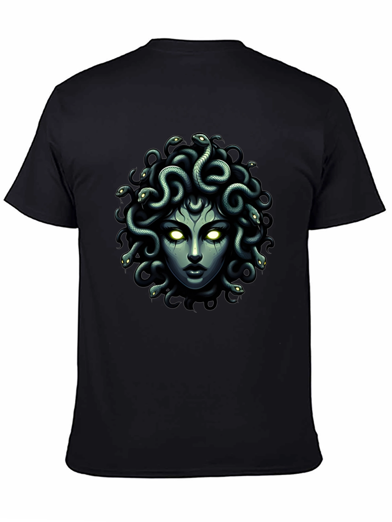 Medusa Graphic Tee - Mythical Serpent Hair Shirt