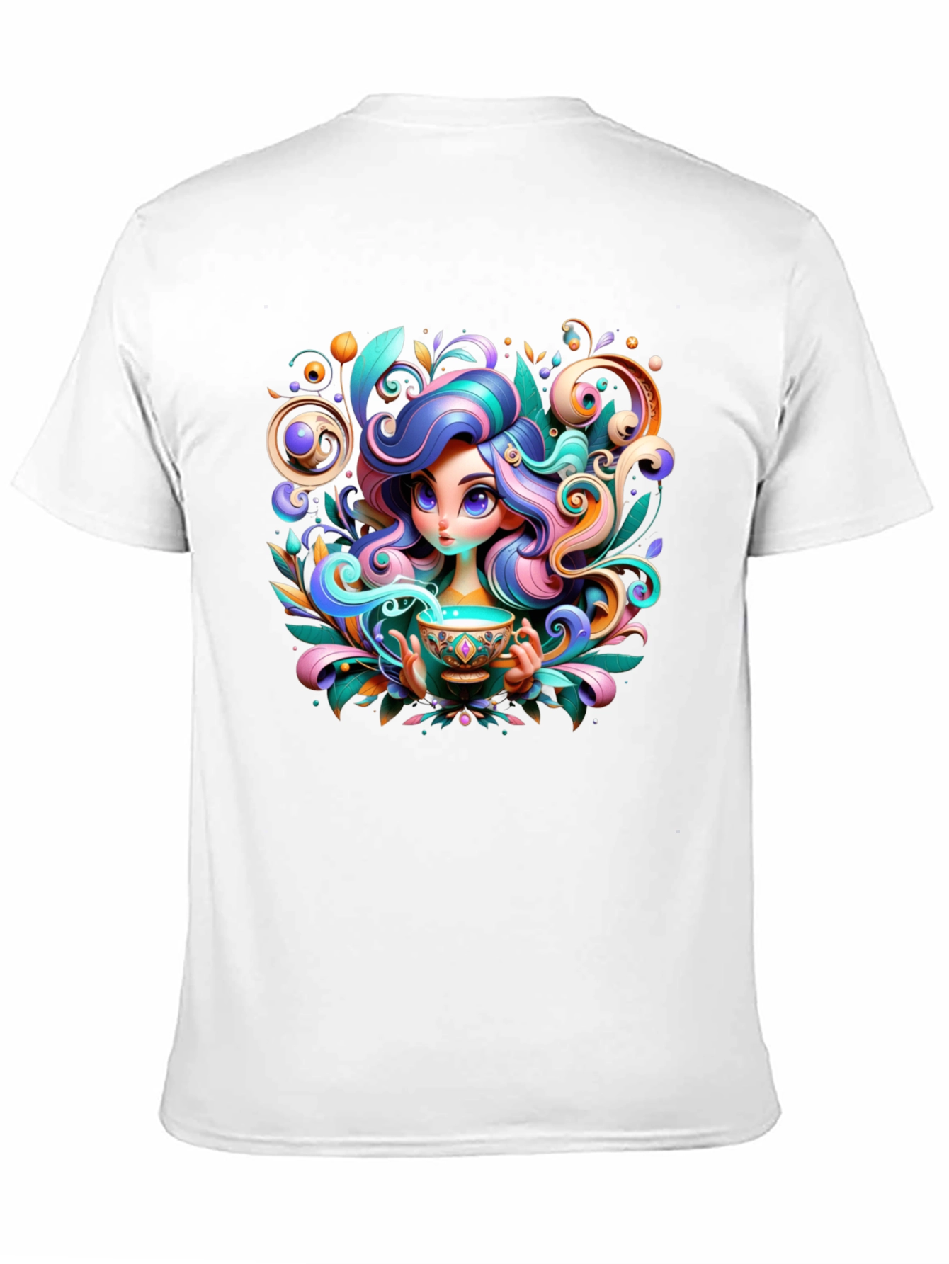 Whimsical Girl Graphic Tee - Unique Design
