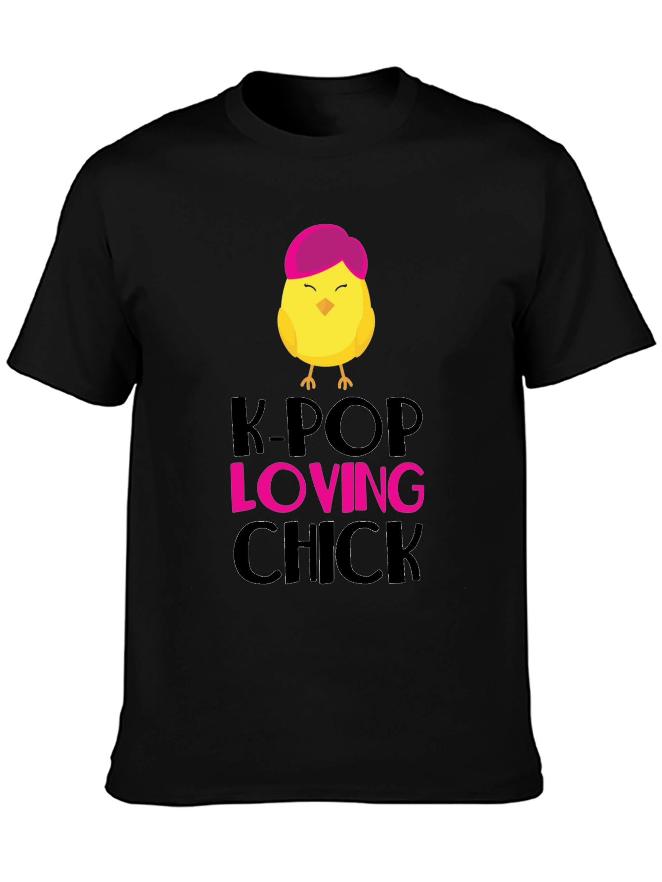 K-Pop Loving Chick Graphic T-Shirt