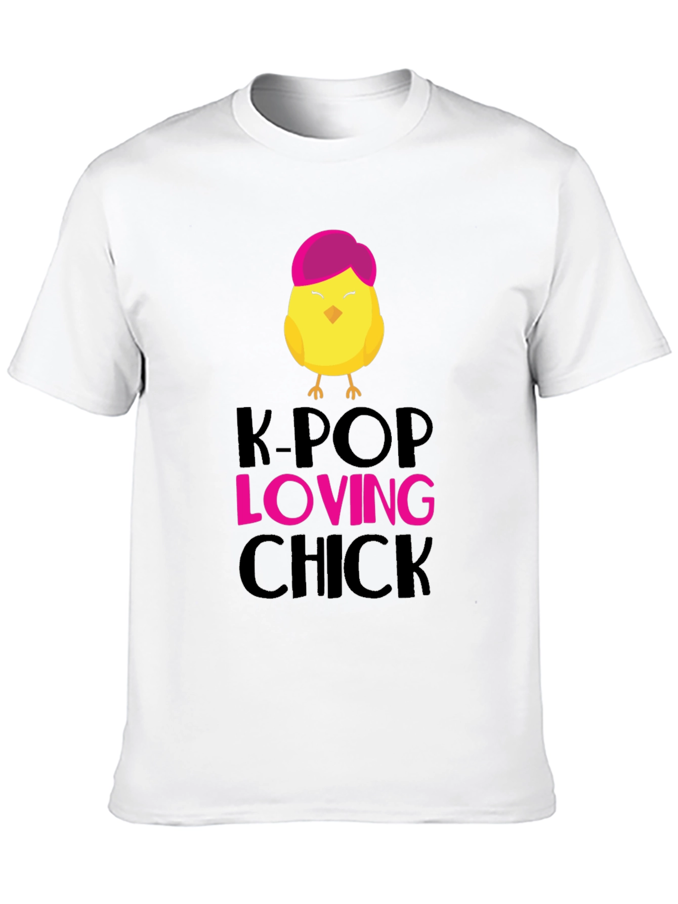 K-Pop Loving Chick Graphic T-Shirt