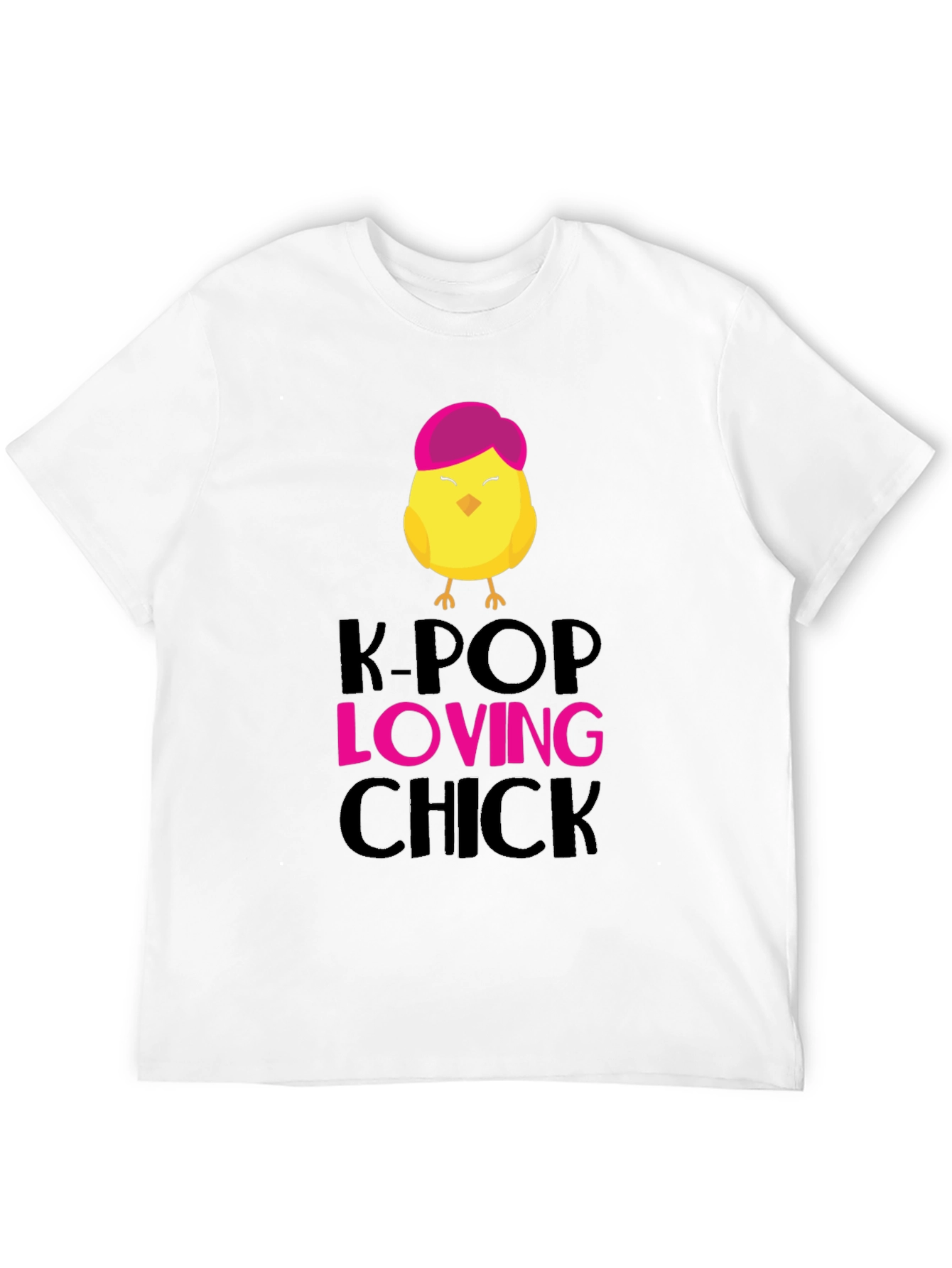 K-Pop Loving Chick Graphic T-Shirt