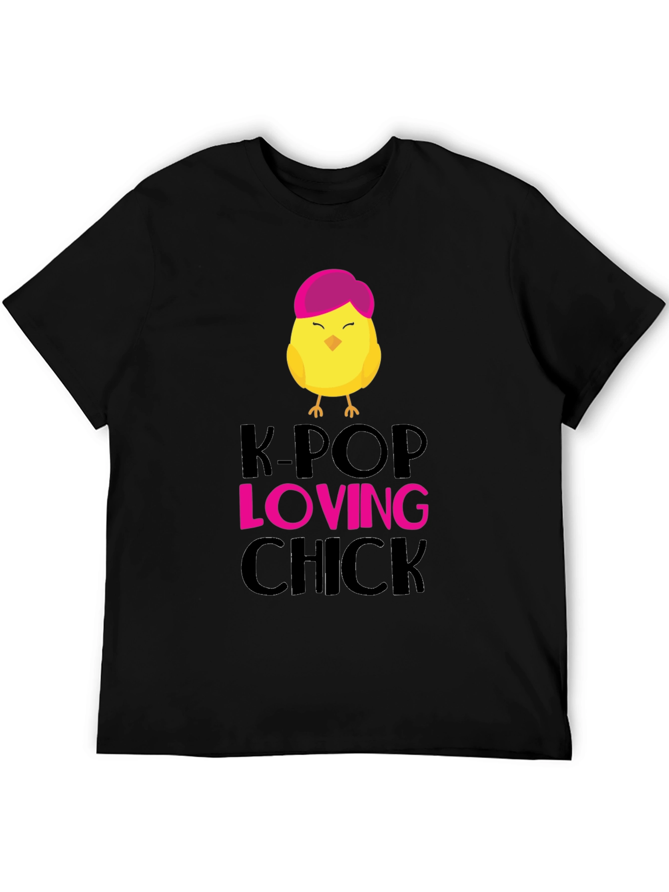 K-Pop Loving Chick Graphic T-Shirt