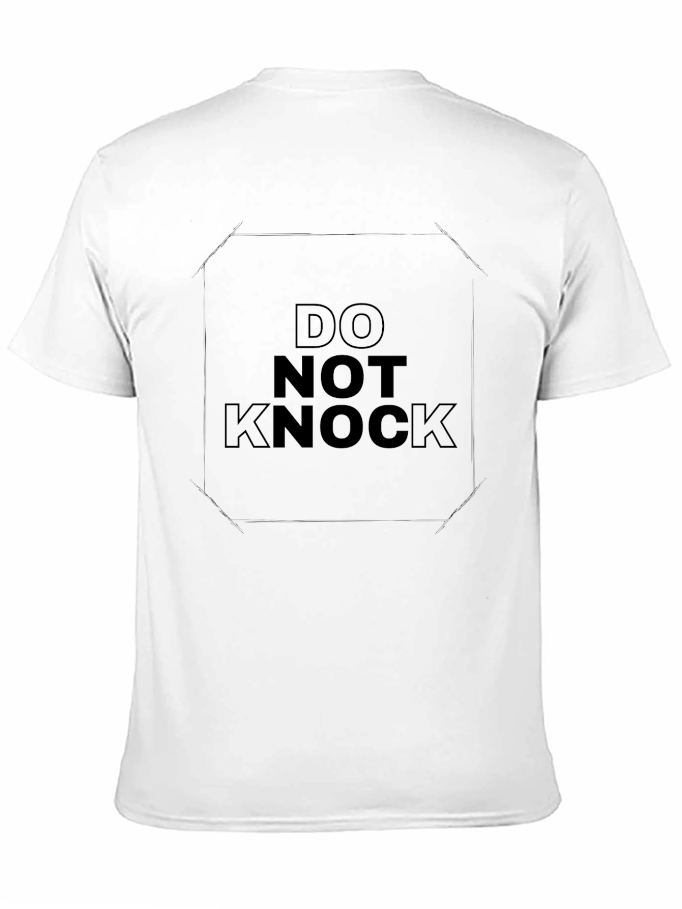 Do Not Knock Graphic Tee - Black