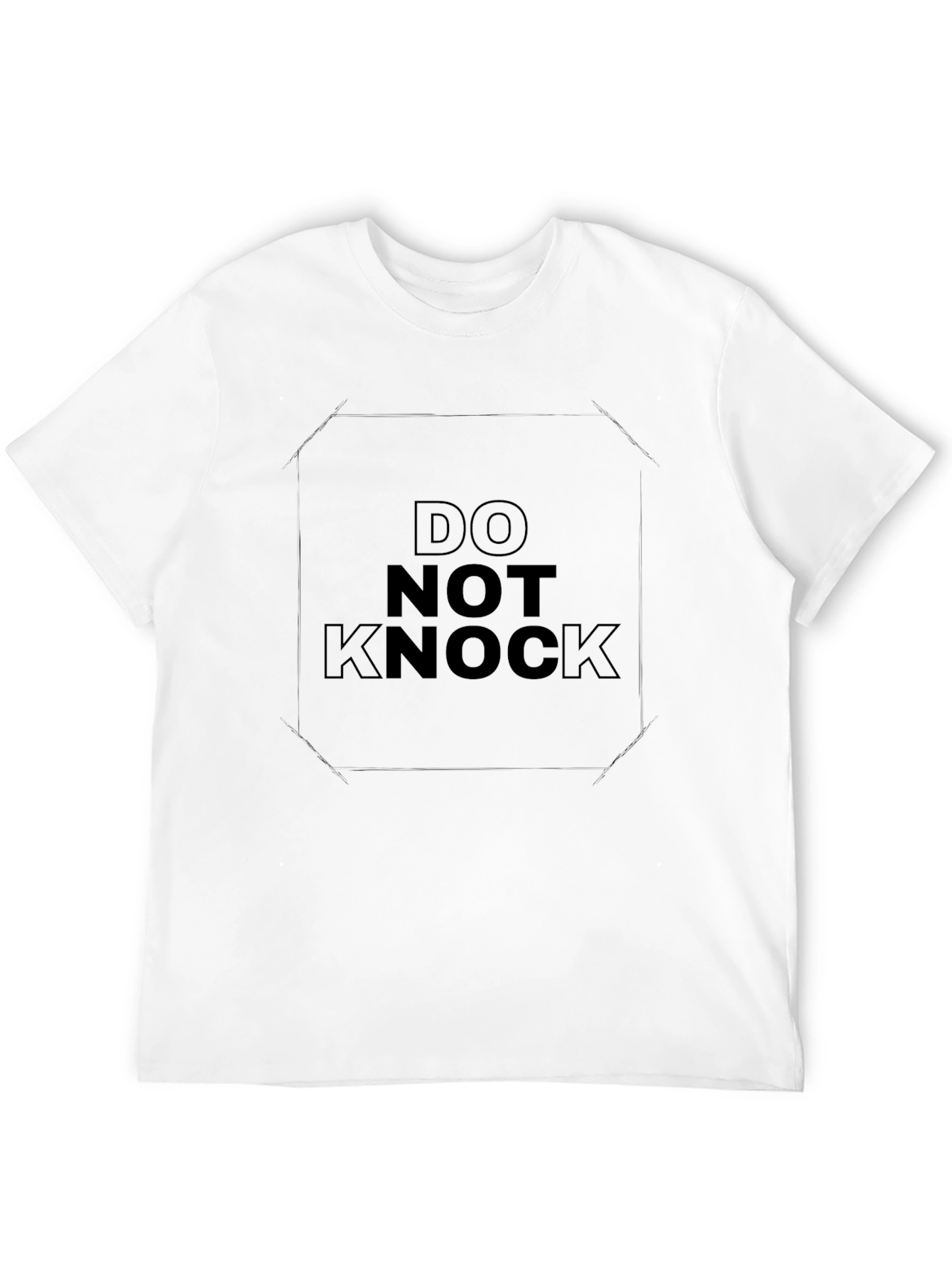 Do Not Knock Graphic Tee - Black