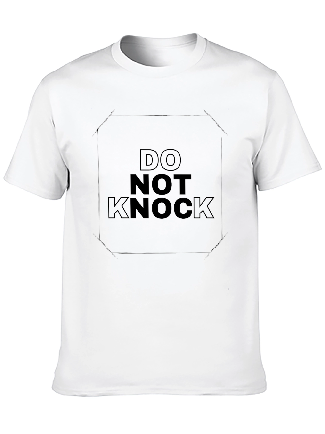Do Not Knock Graphic Tee - Black