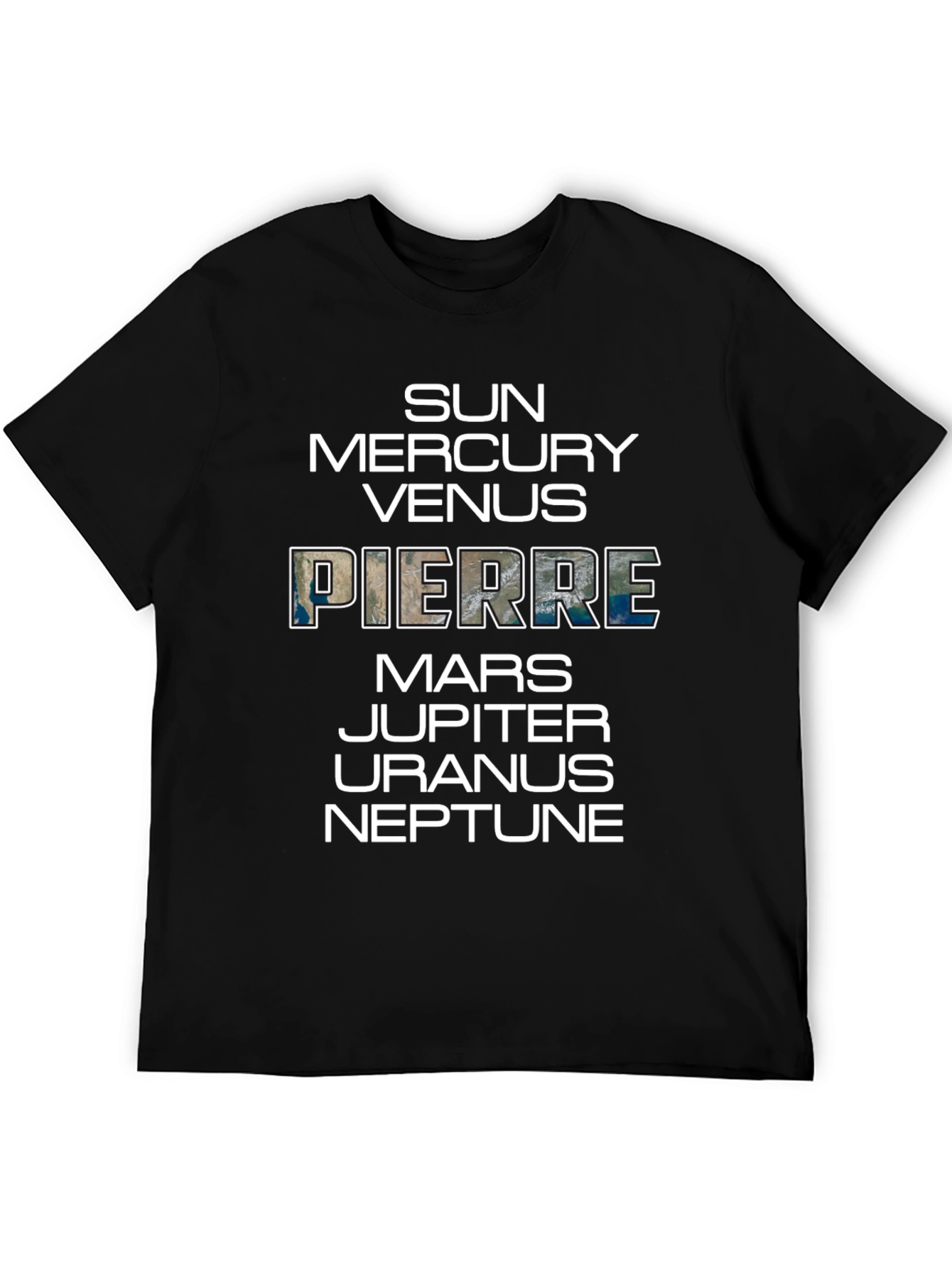 Planets T-Shirt: Sun to Neptune Pierre Earth