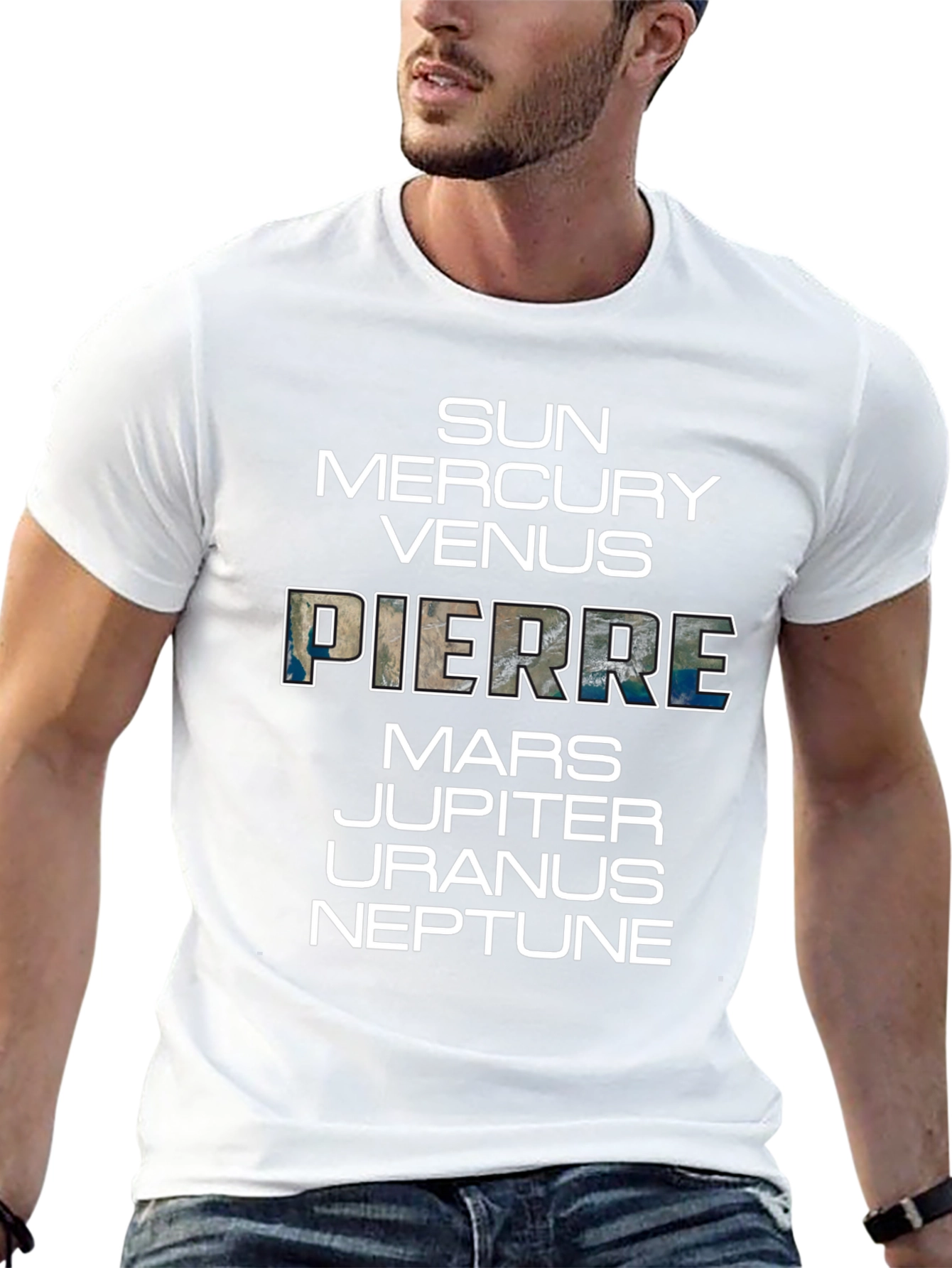 Planets T-Shirt: Sun to Neptune Pierre Earth