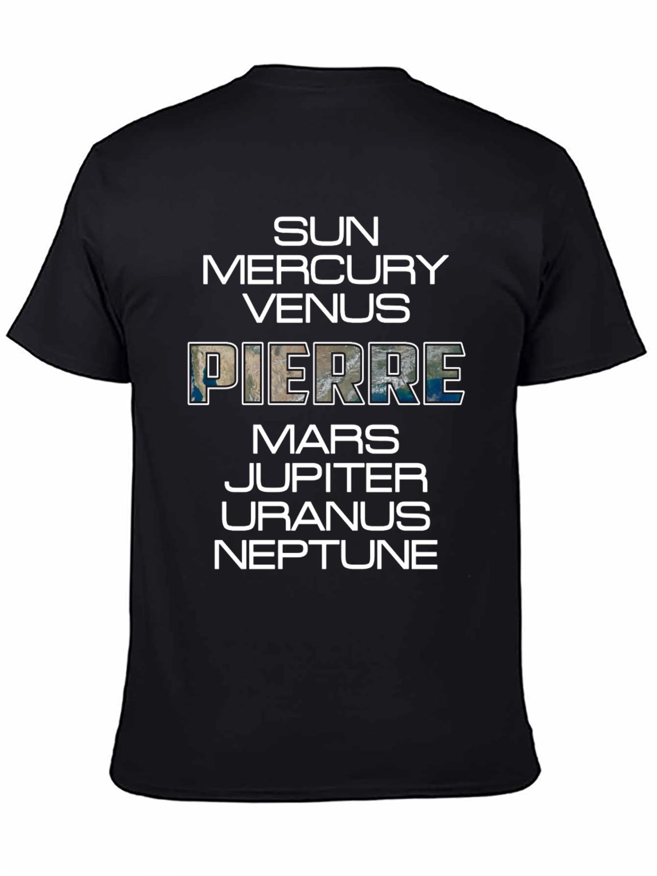 Planets T-Shirt: Sun to Neptune Pierre Earth