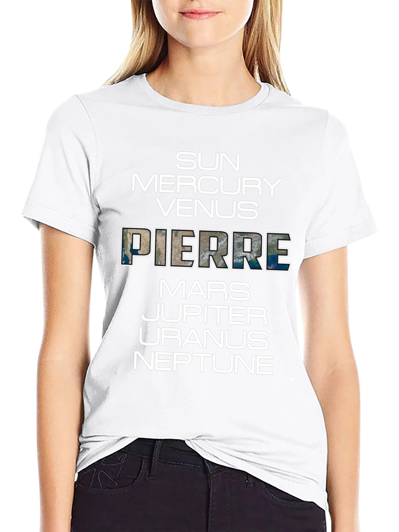 Planets T-Shirt: Sun to Neptune Pierre Earth
