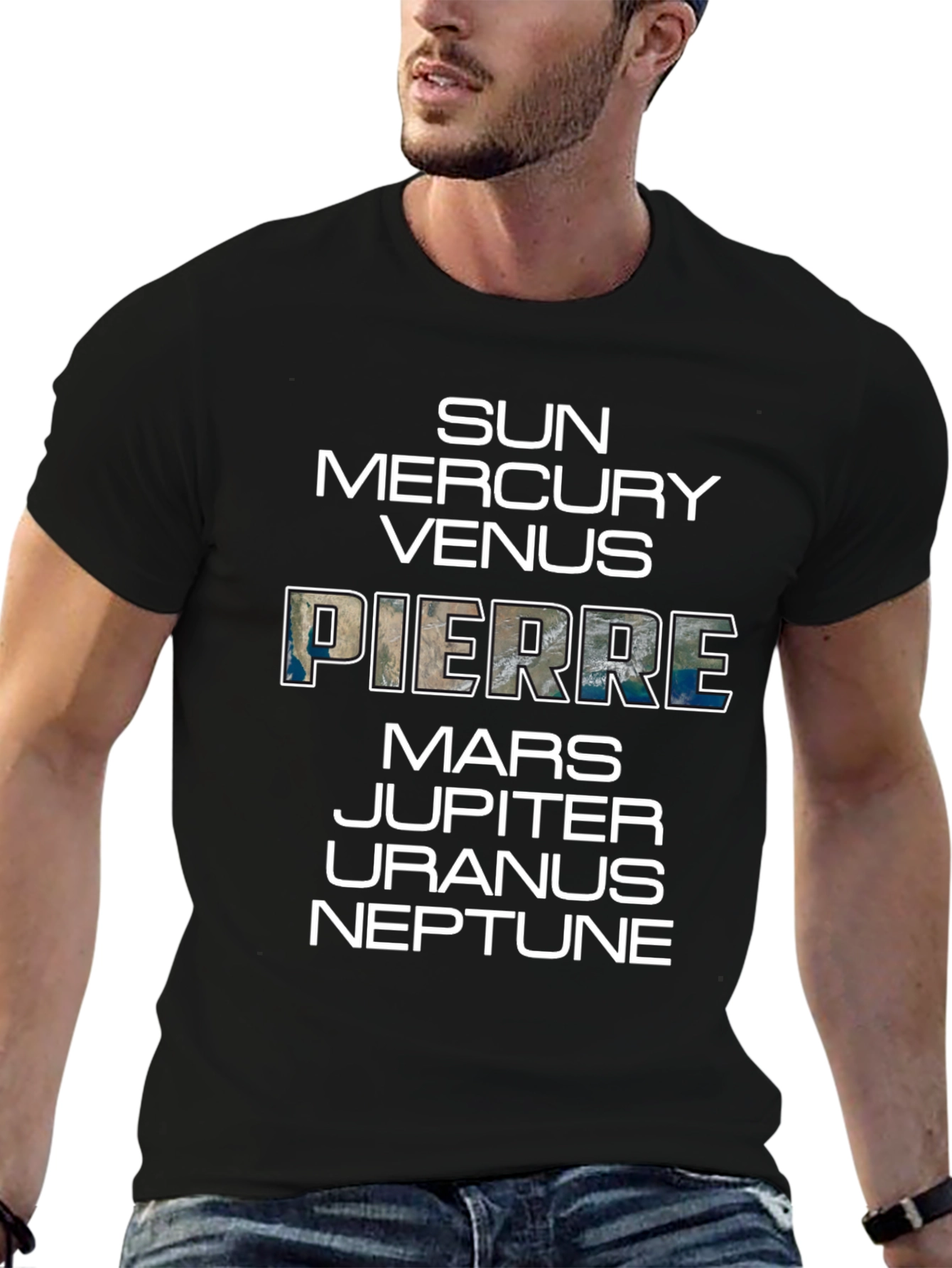 Planets T-Shirt: Sun to Neptune Pierre Earth