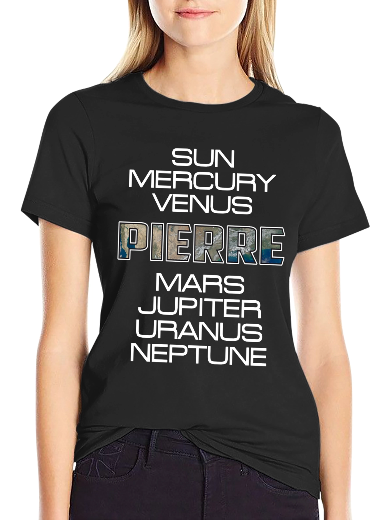 Planets T-Shirt: Sun to Neptune Pierre Earth