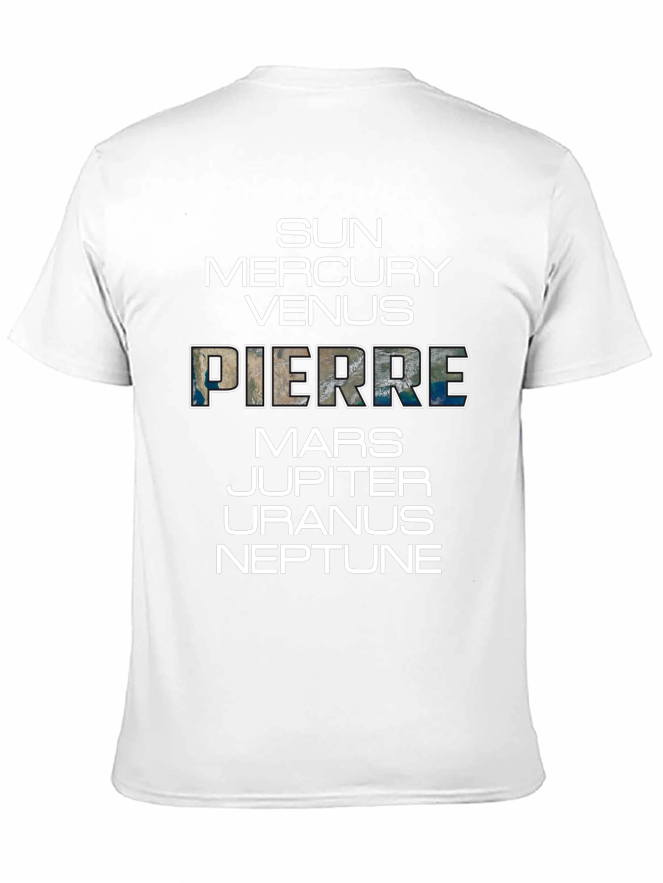 Planets T-Shirt: Sun to Neptune Pierre Earth