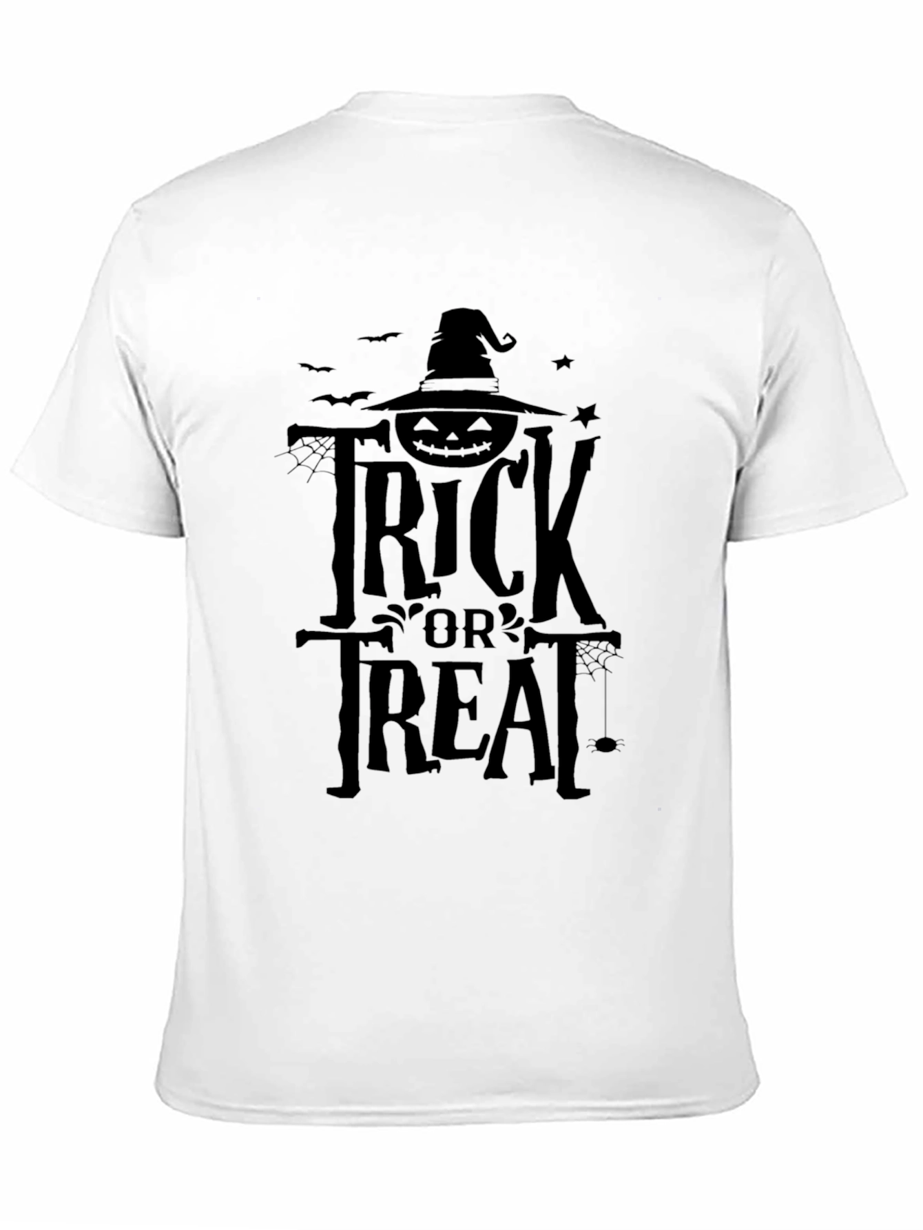 Halloween Trick or Treat Black Graphic T-Shirt