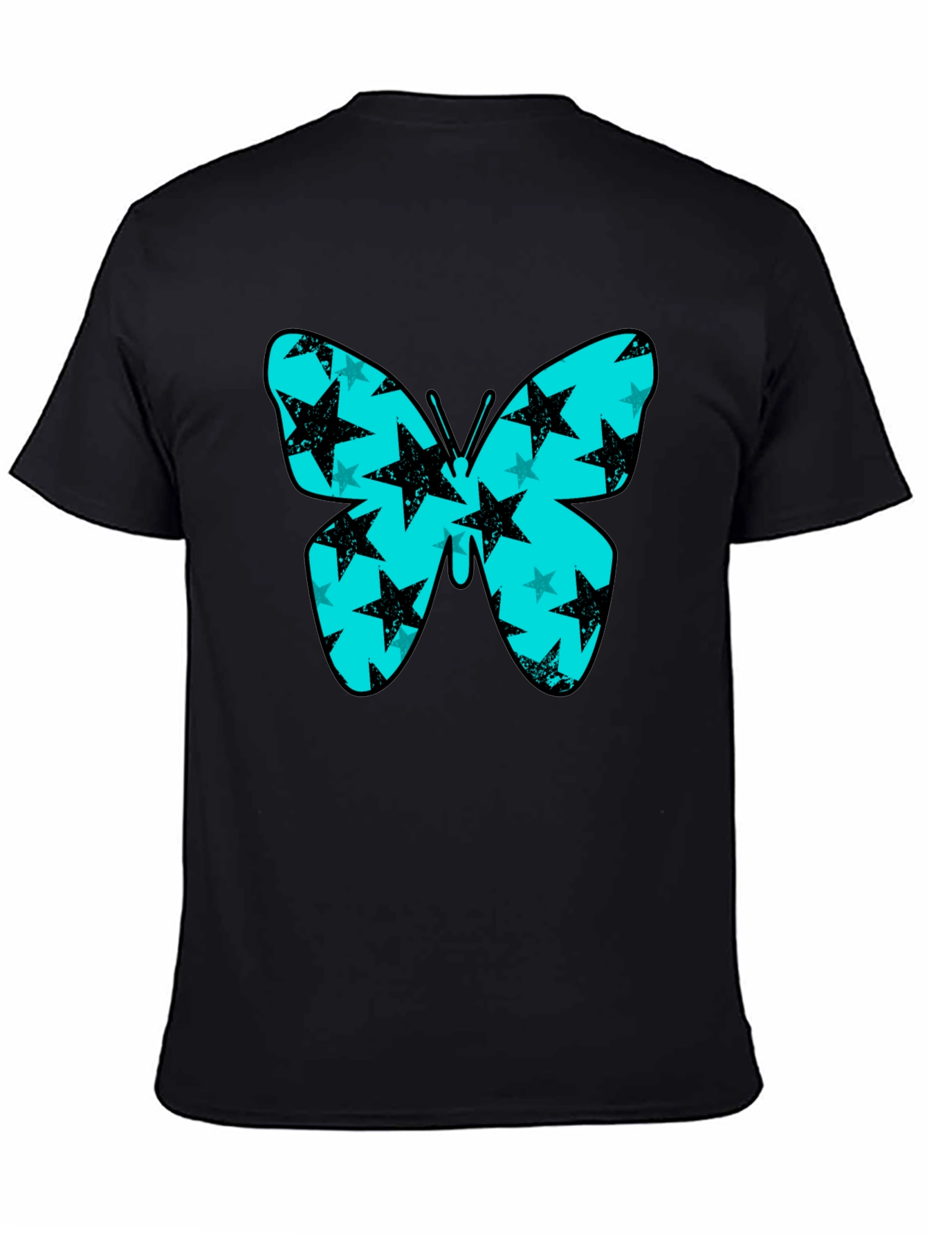 Butterfly Star T-Shirt - Black