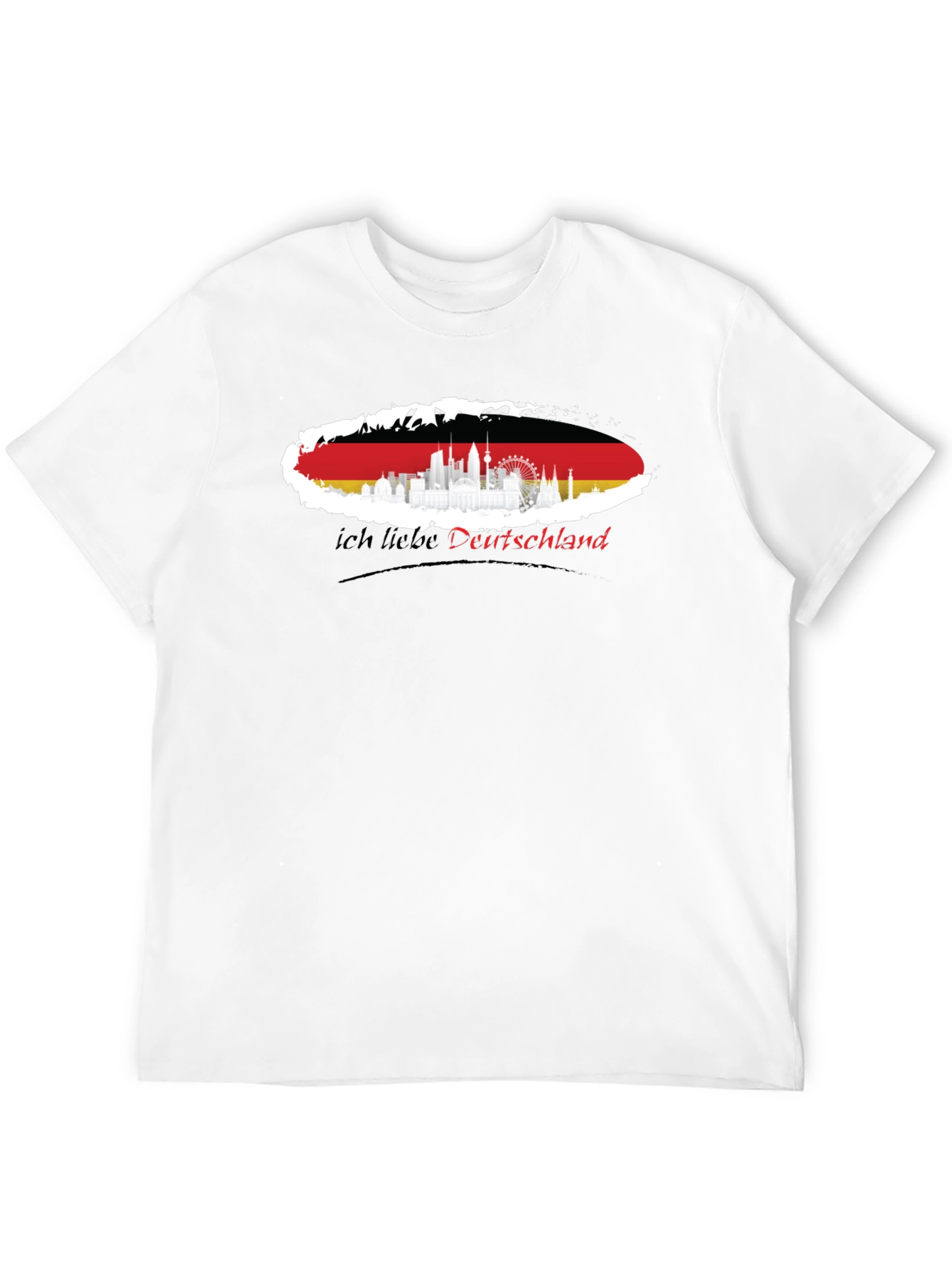 Germany Flag Skyline T-Shirt - I Love Deutschland