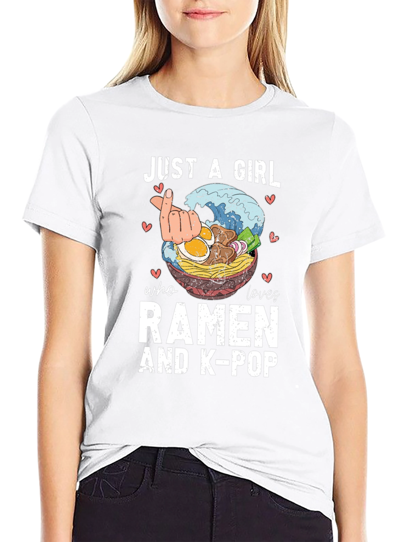 Just A Girl Who Loves Ramen & K-Pop T-Shirt