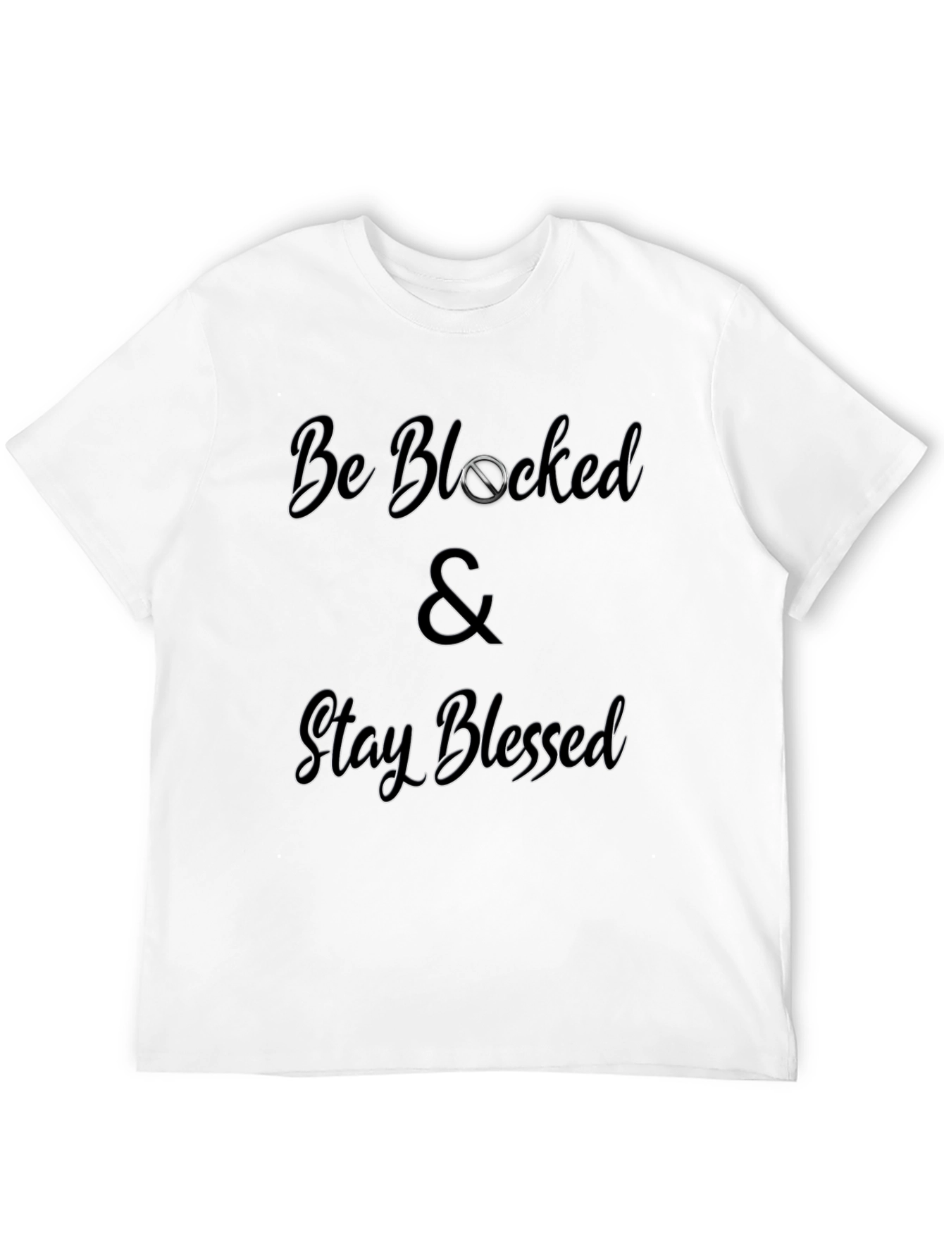 Be Blocked & Stay Blessed Graphic Tee - Black
