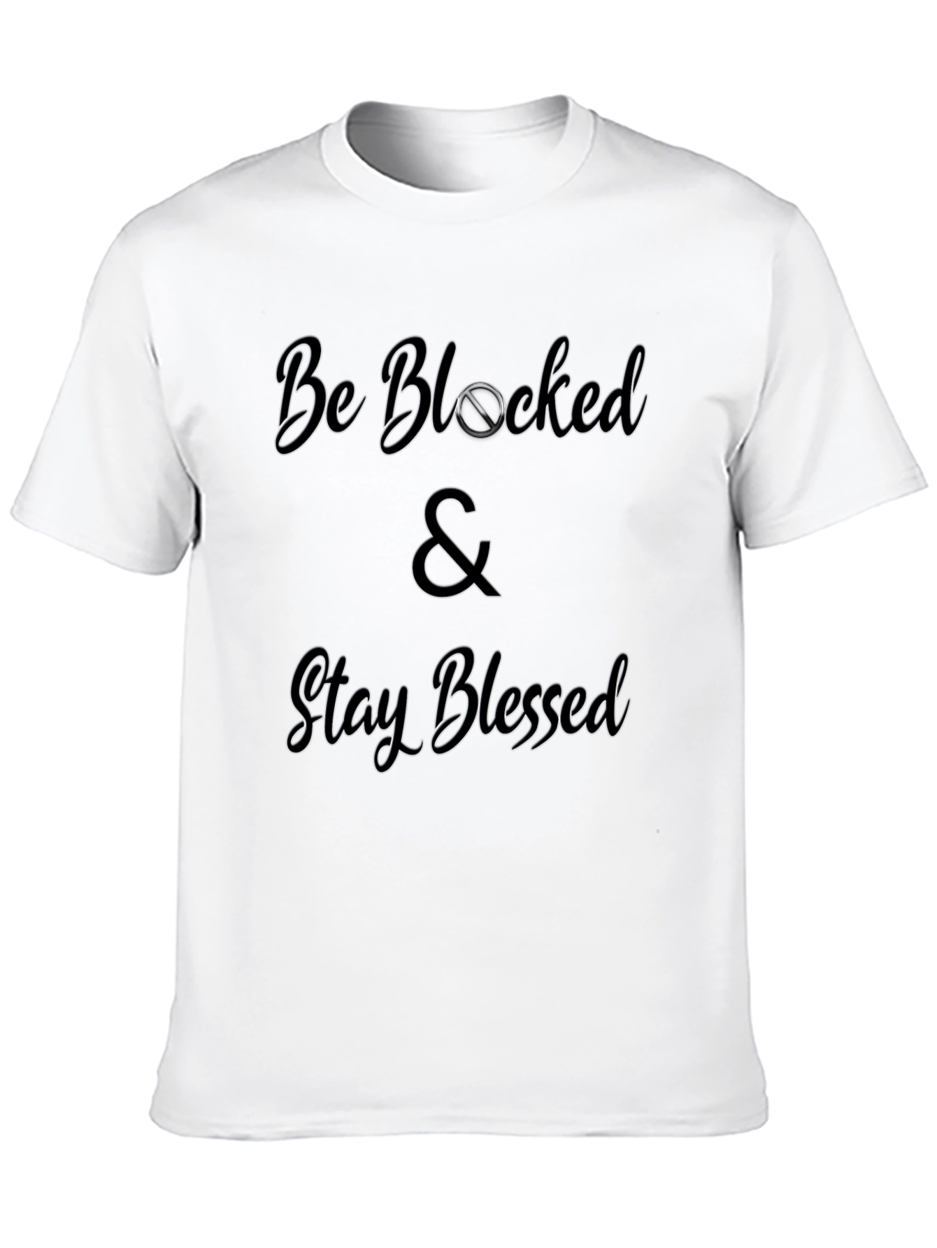 Be Blocked & Stay Blessed Graphic Tee - Black
