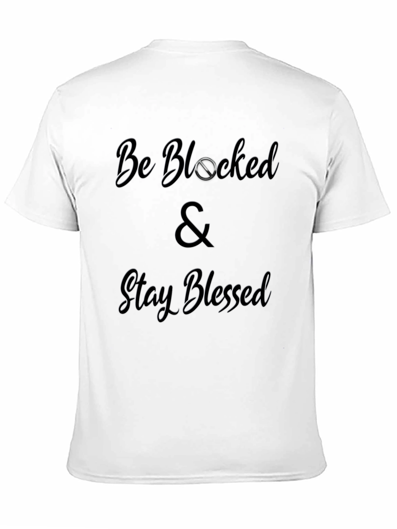 Be Blocked & Stay Blessed Graphic Tee - Black