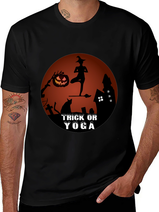 Trick or Yoga Halloween T-Shirt