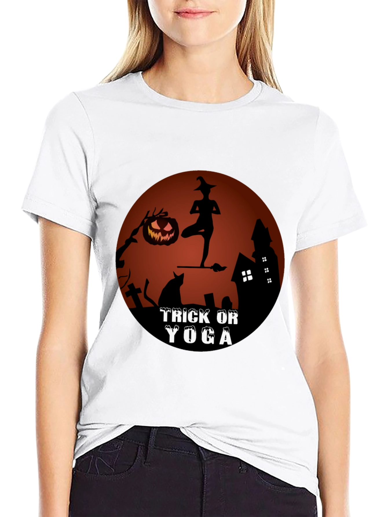 Trick or Yoga Halloween T-Shirt
