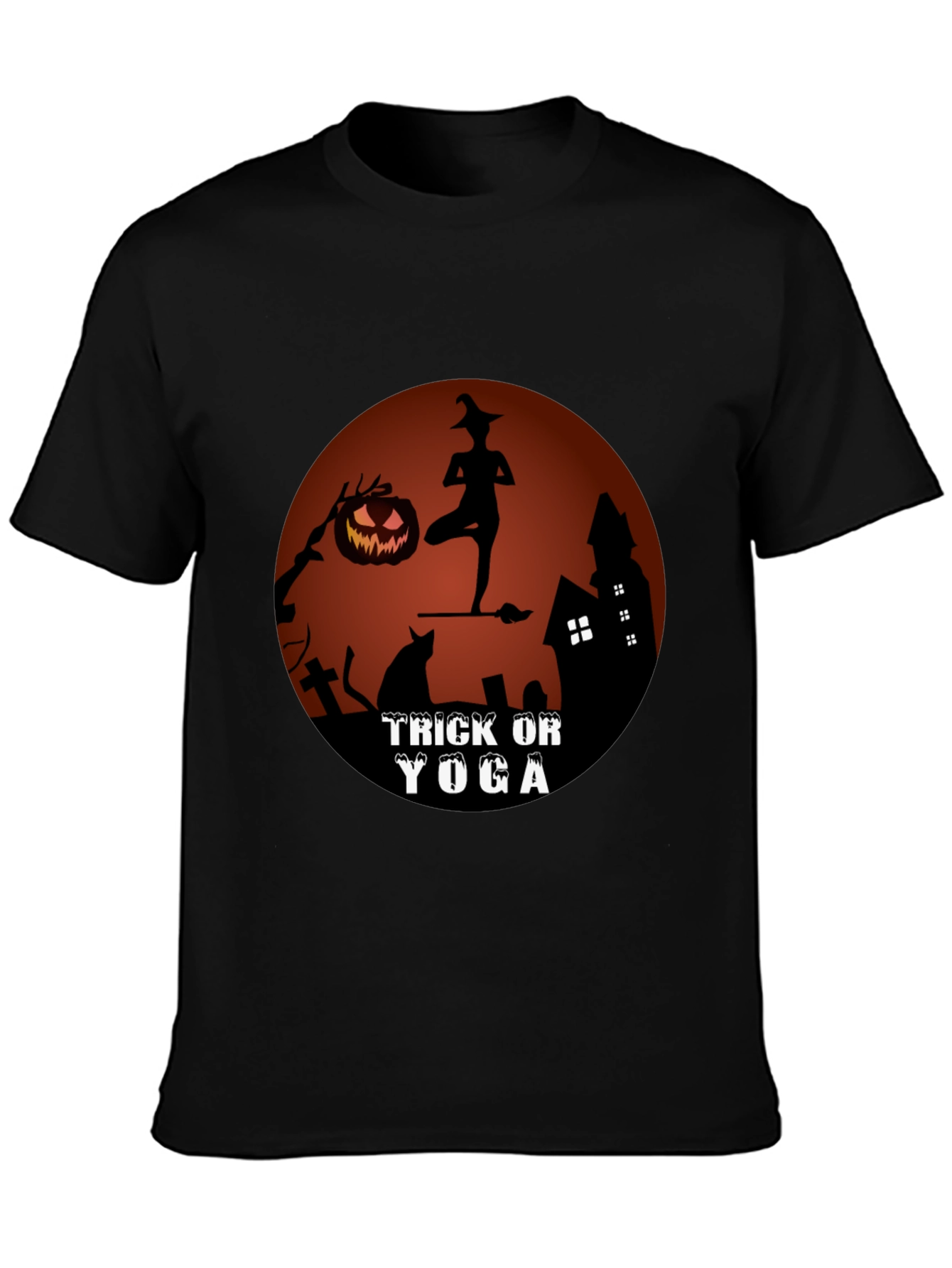 Trick or Yoga Halloween T-Shirt