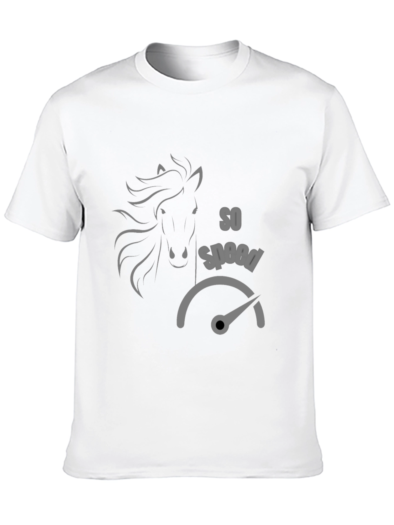 So Speed Horse T-Shirt - Black Stylish Tee