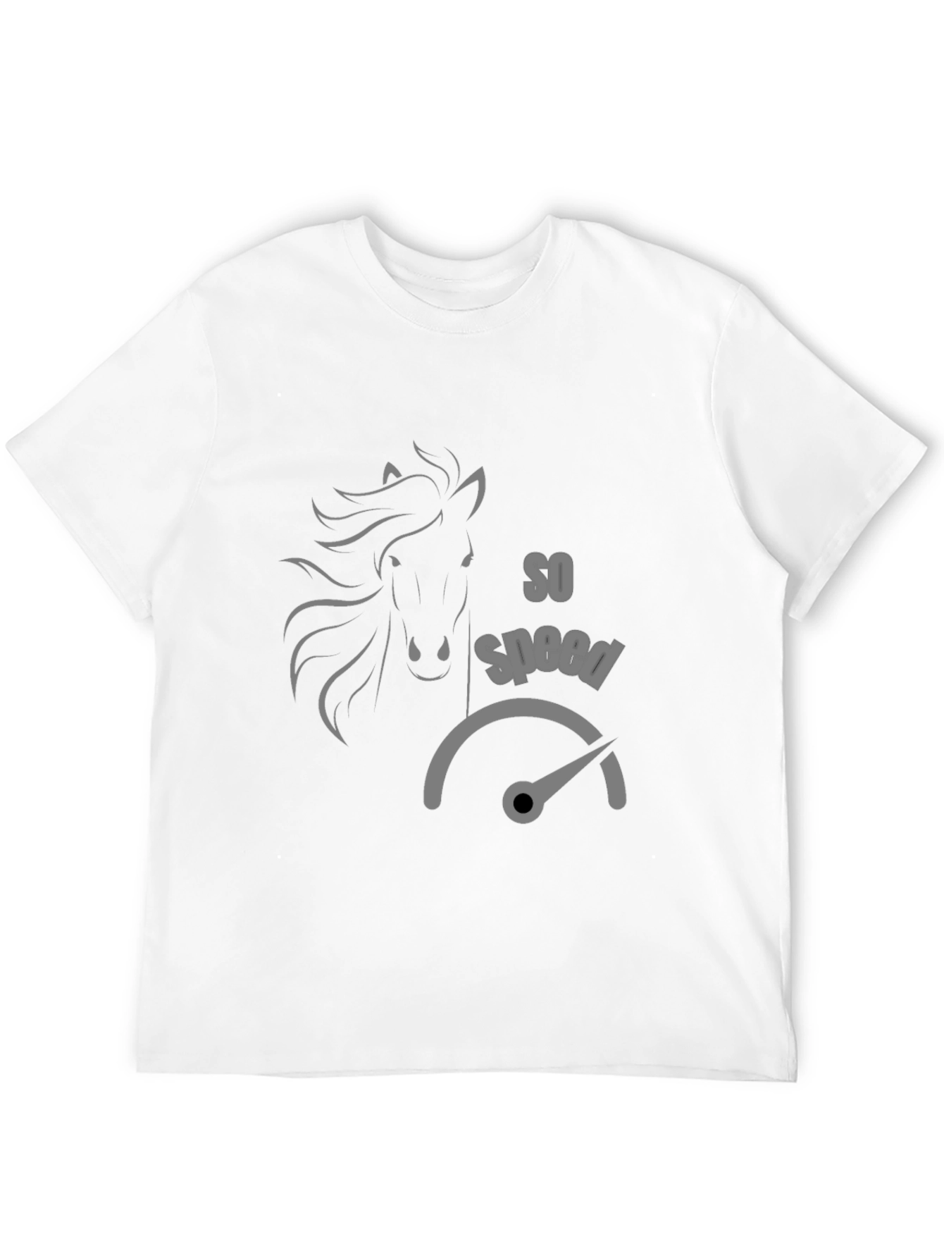 So Speed Horse T-Shirt - Black Stylish Tee