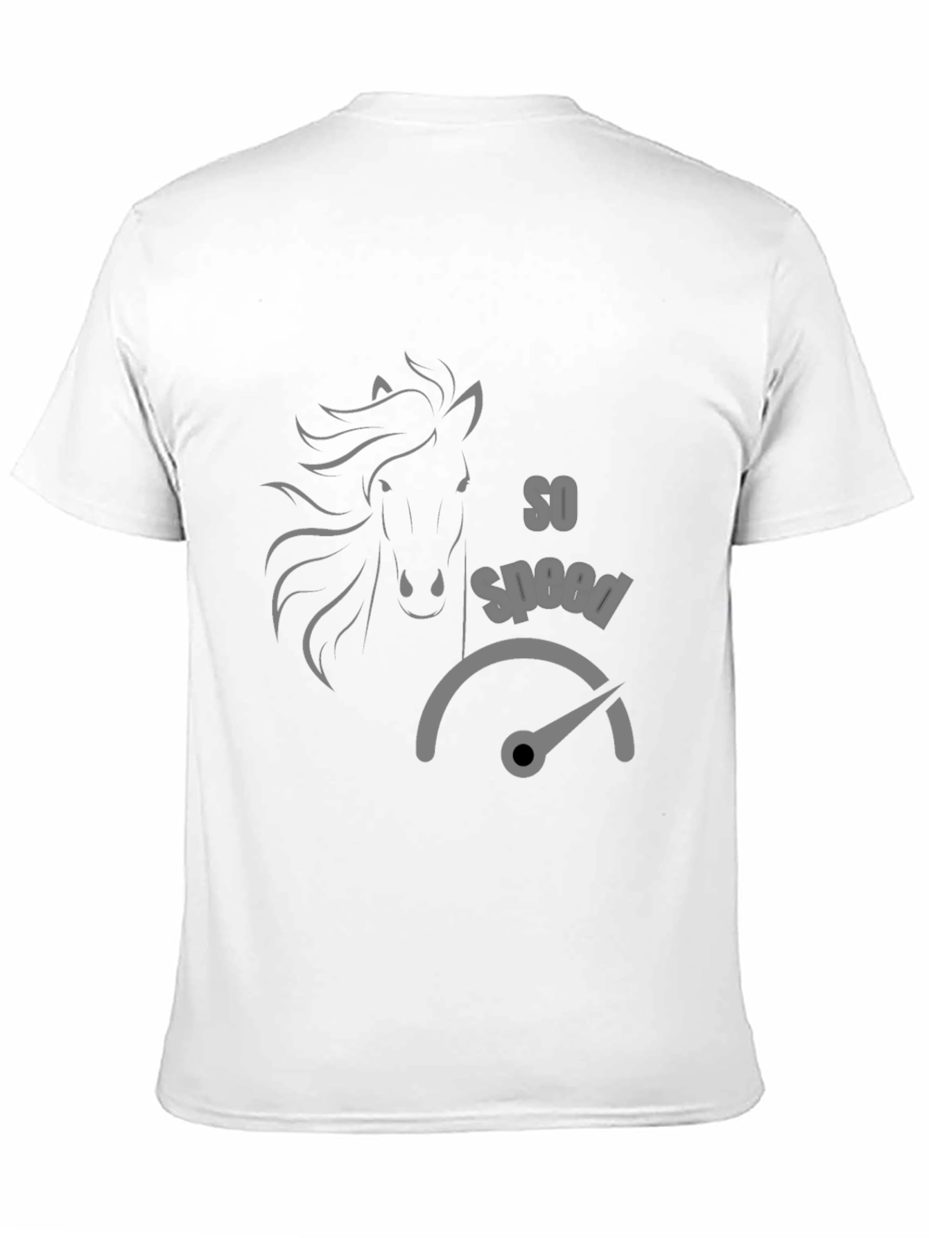 So Speed Horse T-Shirt - Black Stylish Tee
