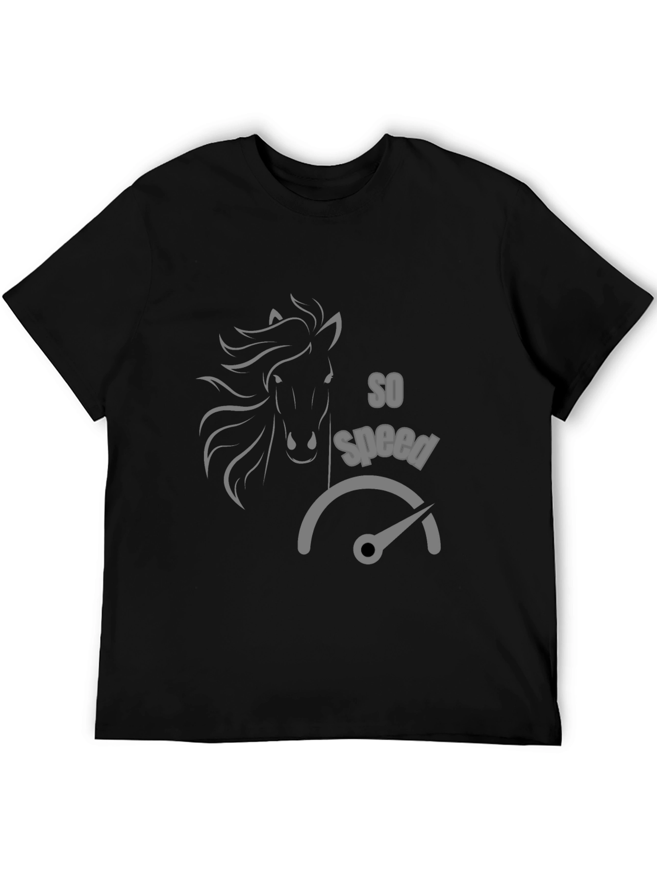 So Speed Horse T-Shirt - Black Stylish Tee
