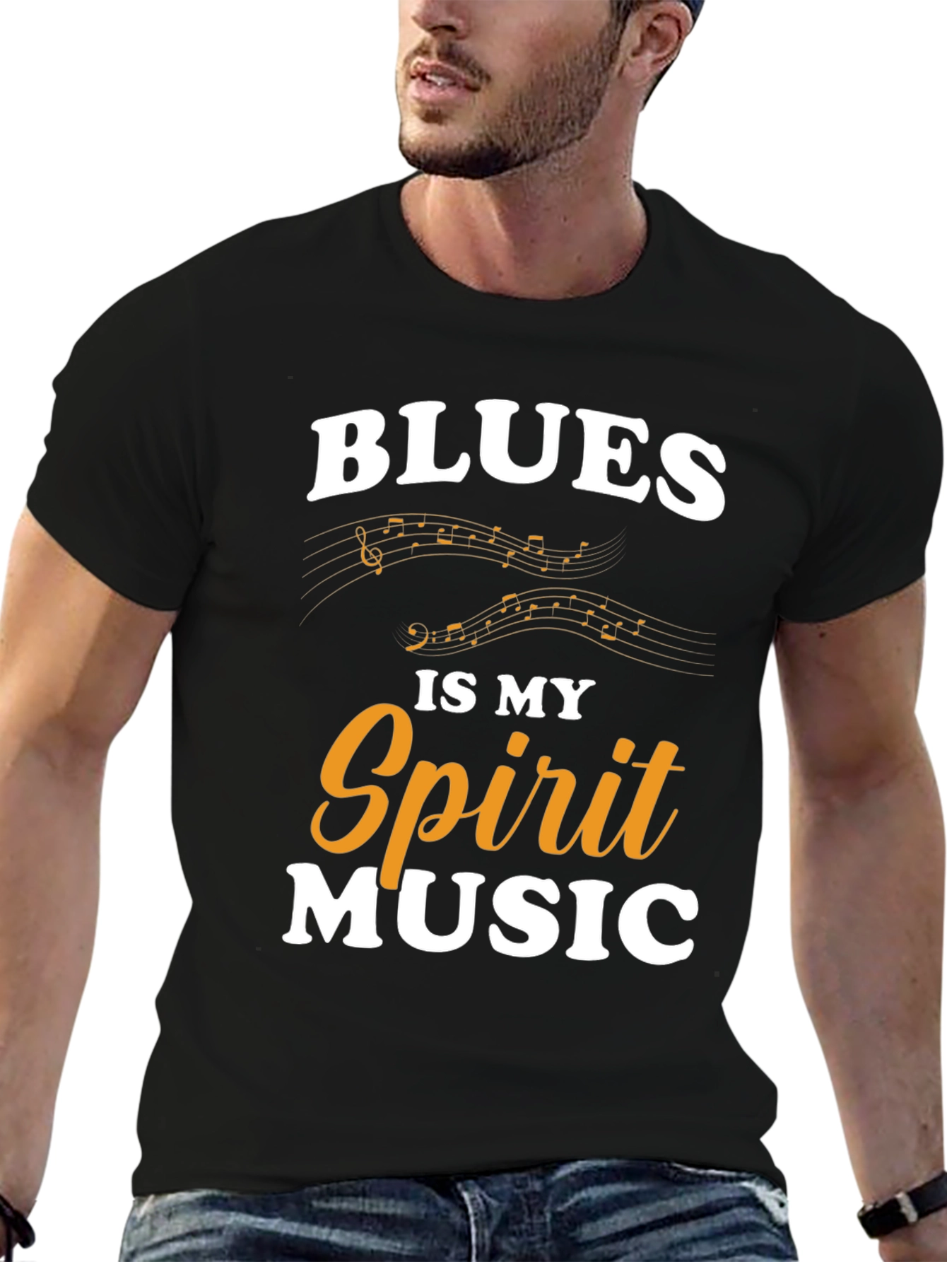 Blues Is My Spirit Music Graphic T-Shirt