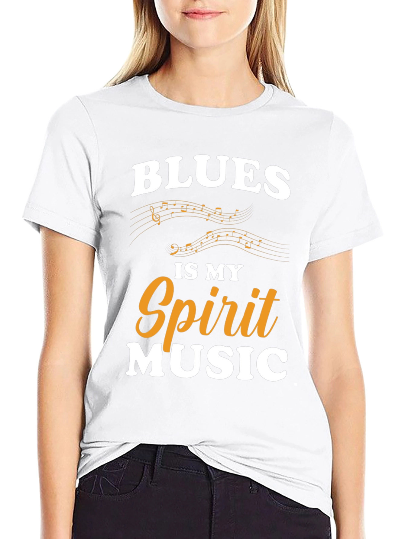 Blues Is My Spirit Music Graphic T-Shirt